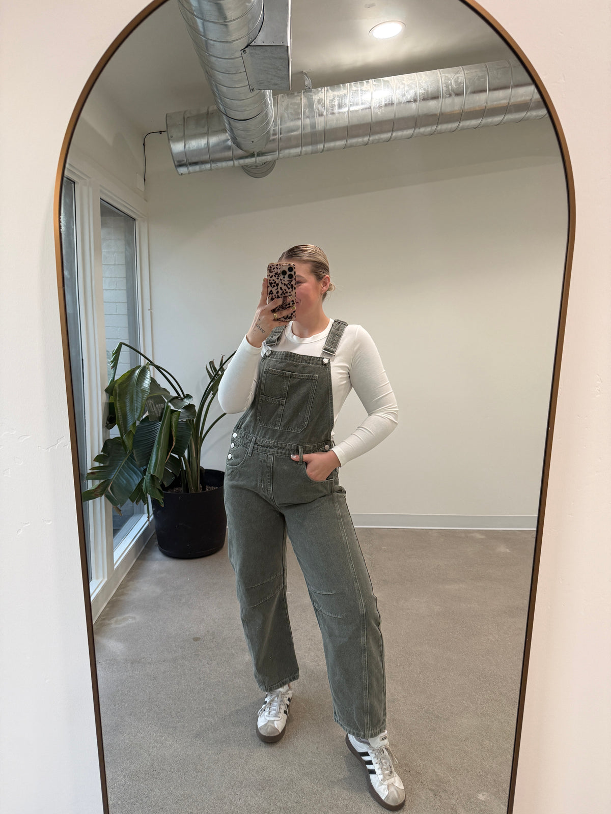 Mineral Washed Barrel Overalls (Multiple Colors)