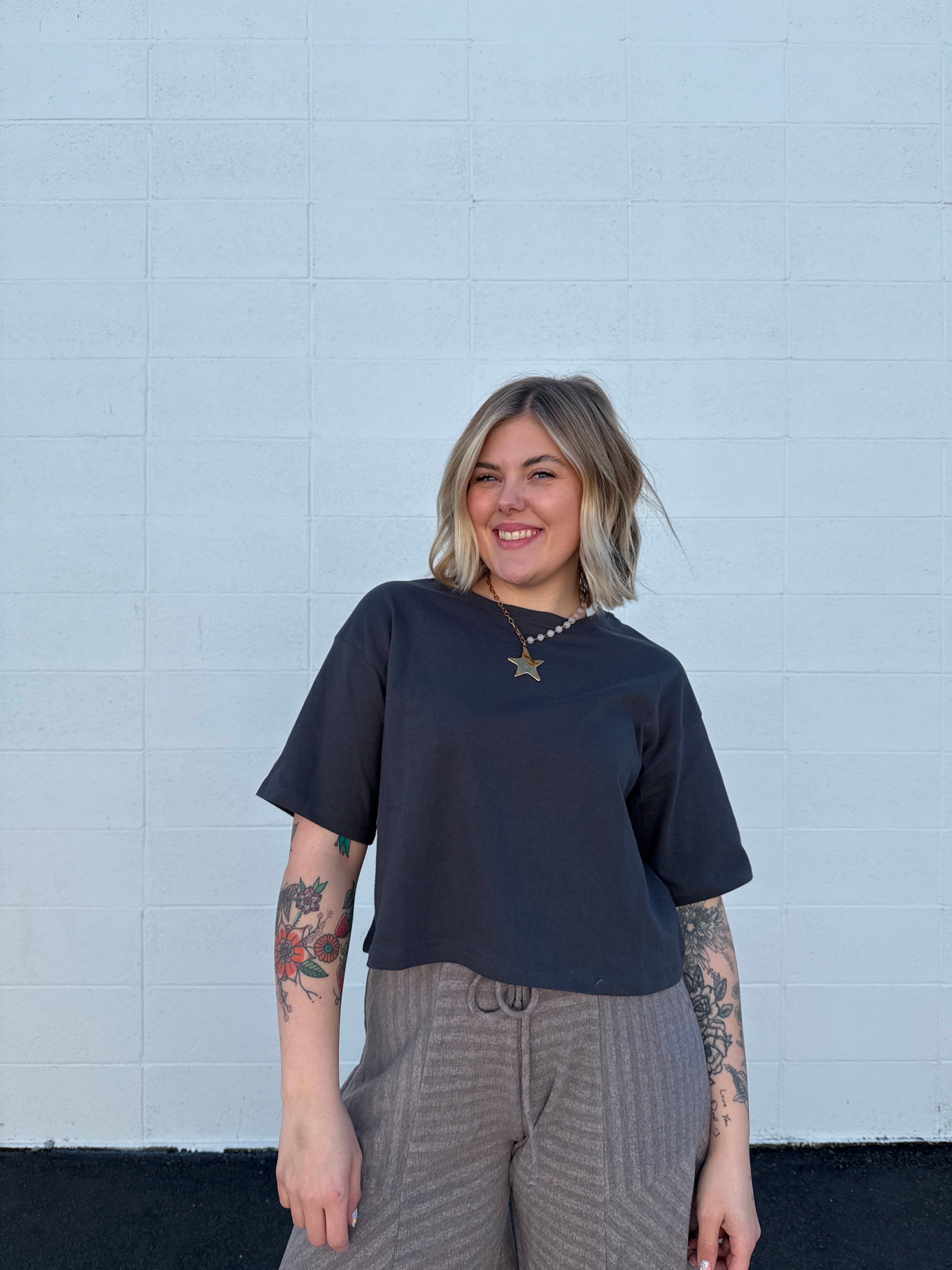 Kinsley Cotton Crop Tees (multiple colors)