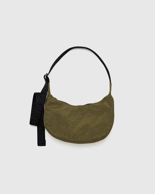 Baggu Small Nylon Crescent Bag - Seaweed