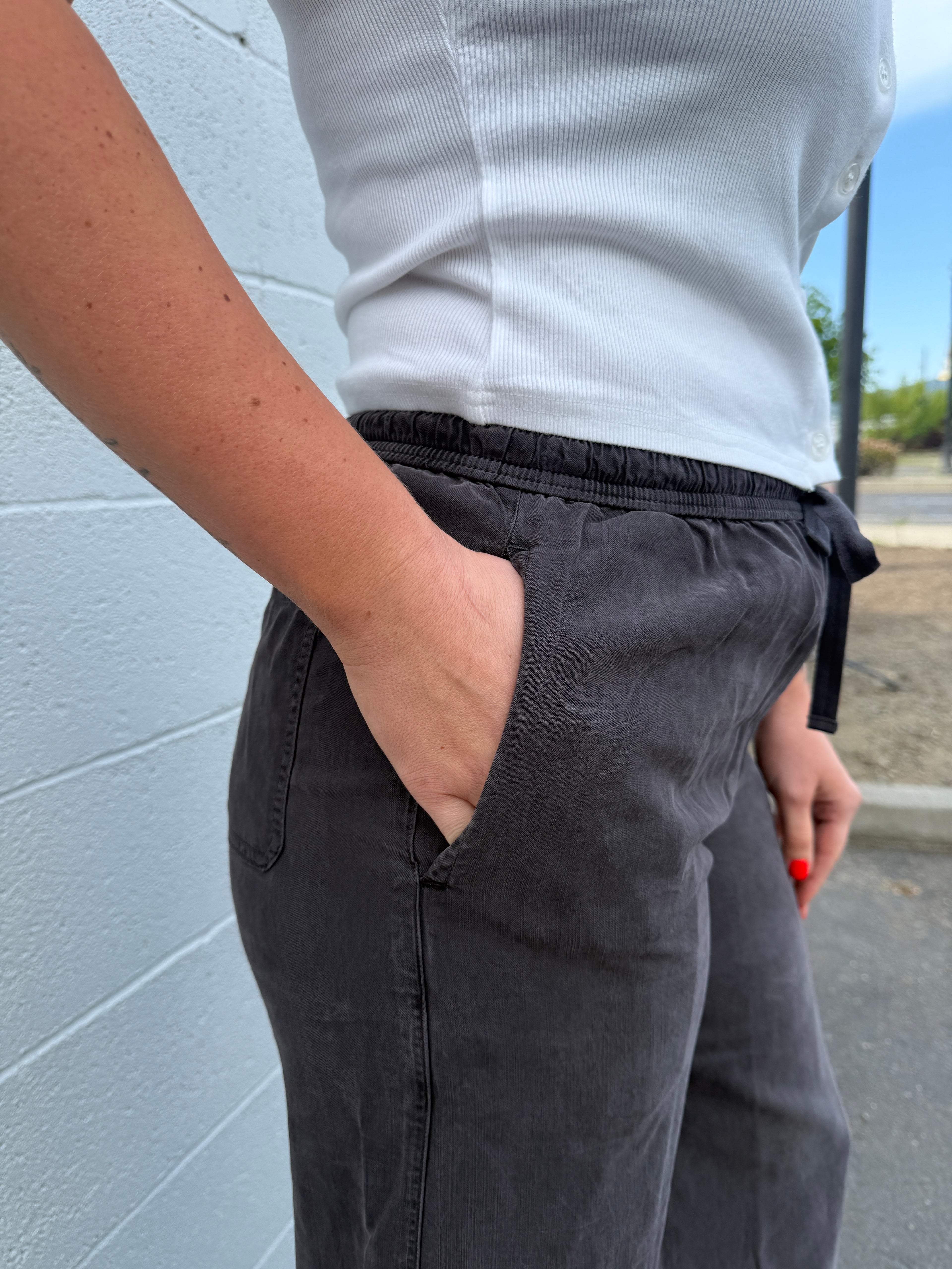 Tencel Wide Leg Pants