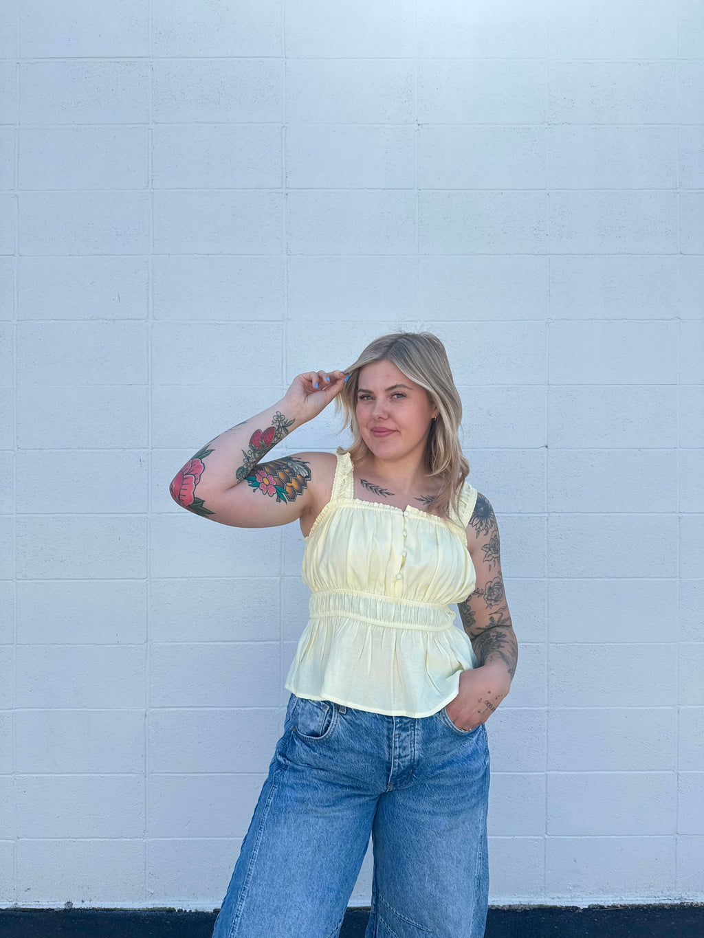 Kassie Peplum Tank