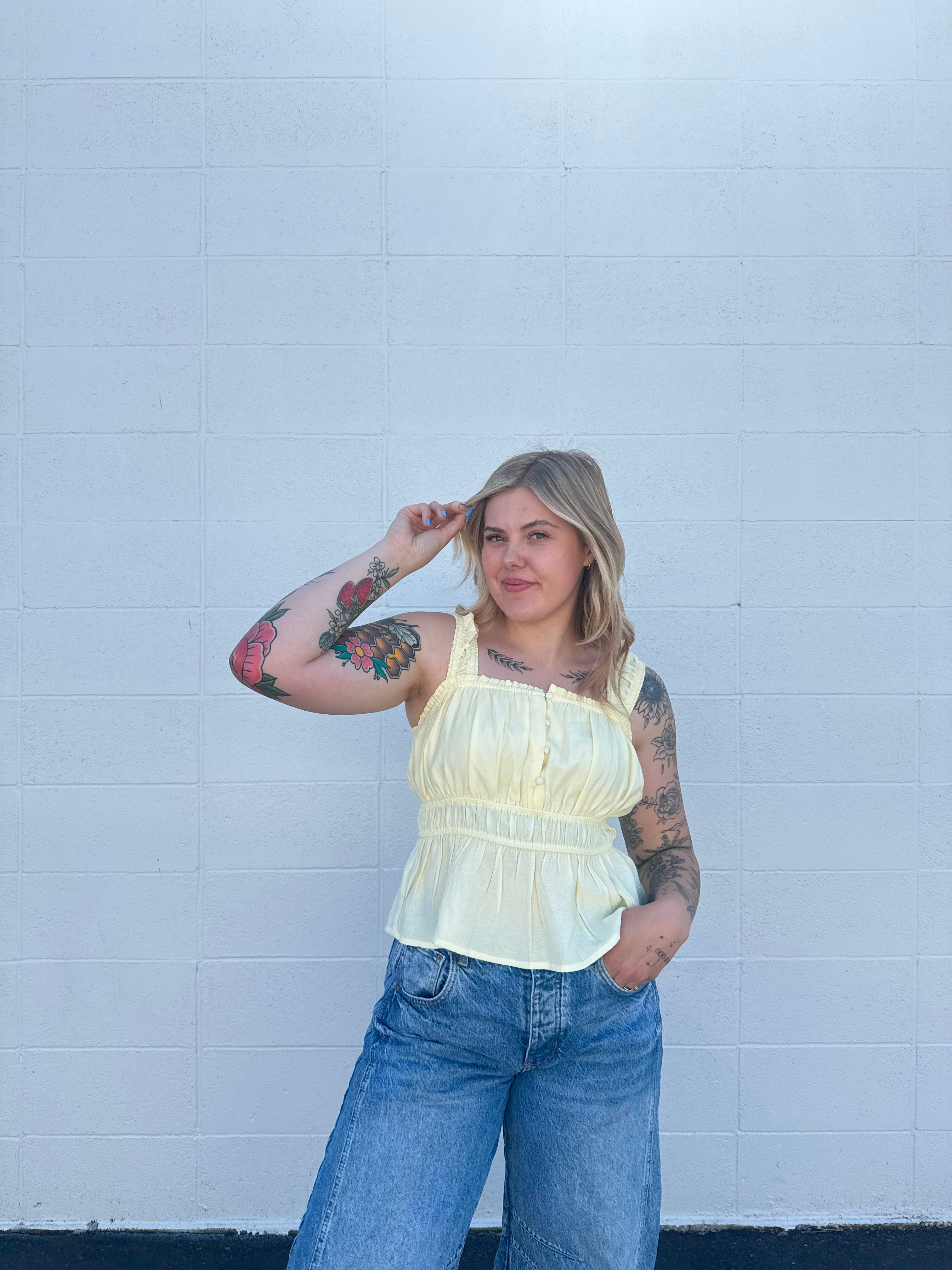 Kassie Peplum Tank