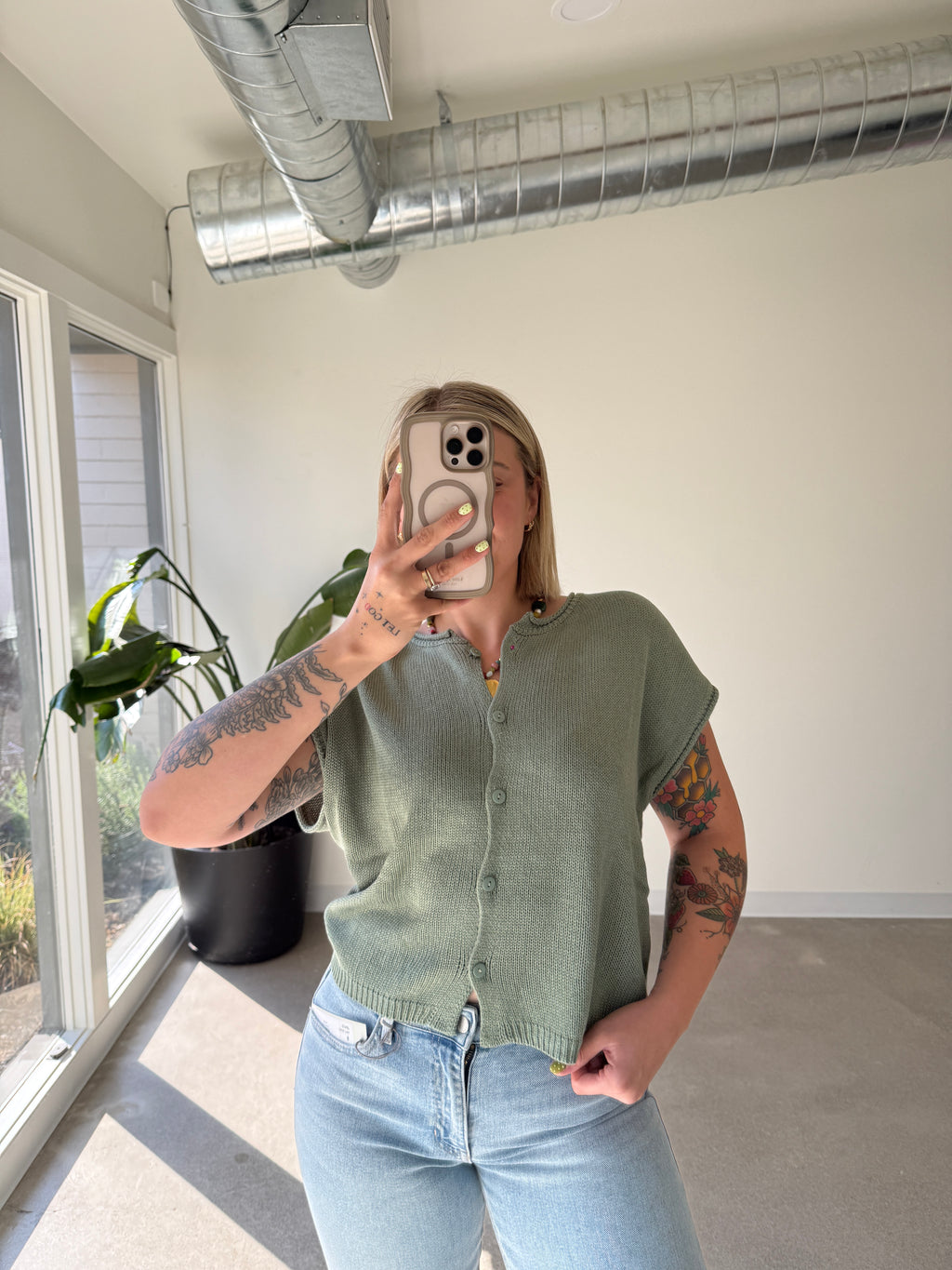 Olive Grove Sweater Vest