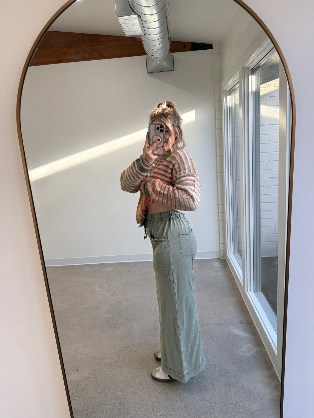 The Good Mood Mineral Wash Wide Leg Pants