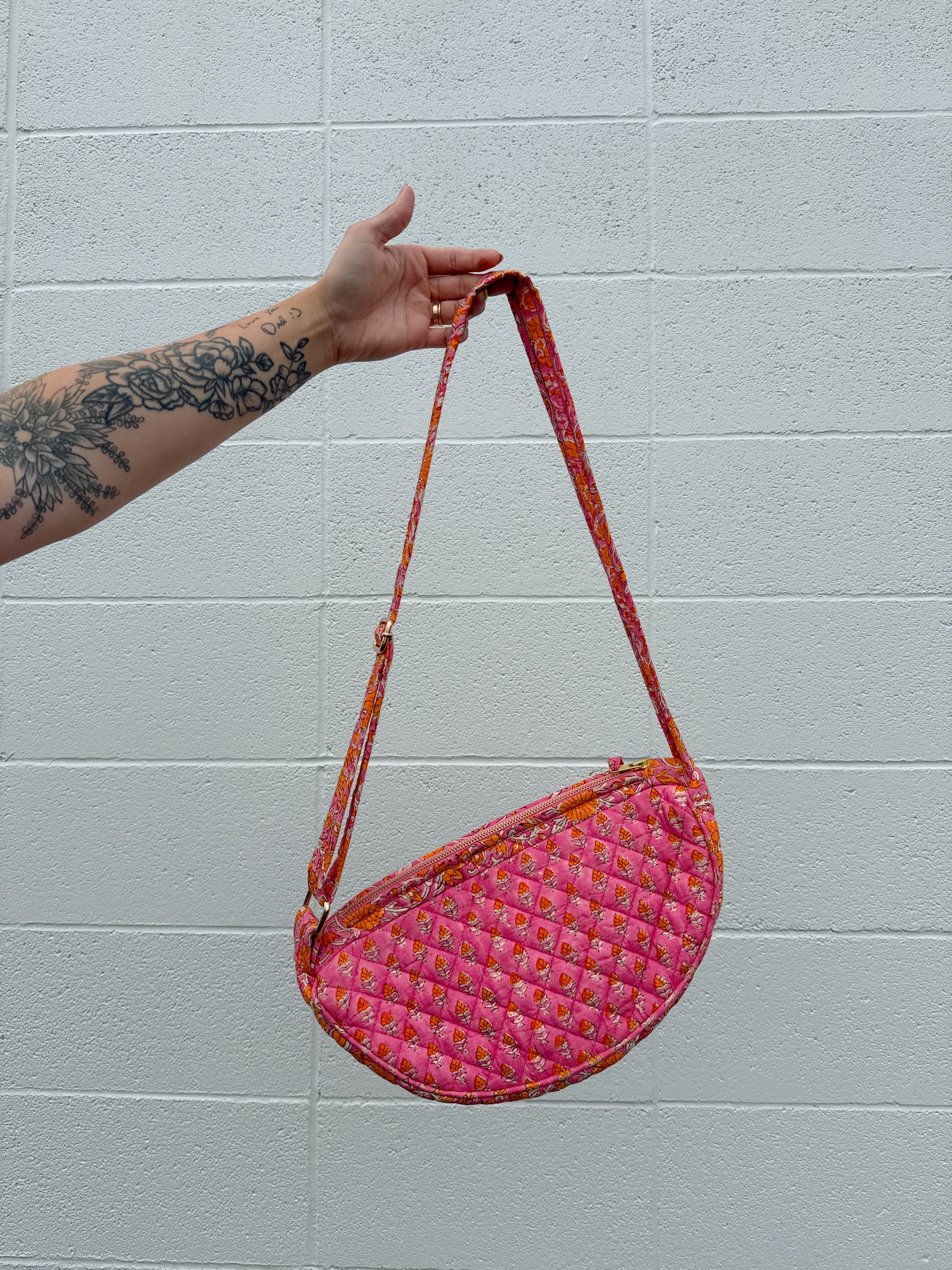 Pink Paradise Quilted Crossbody