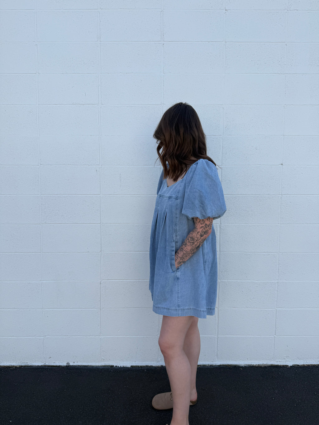 Golden Hour Denim Romper