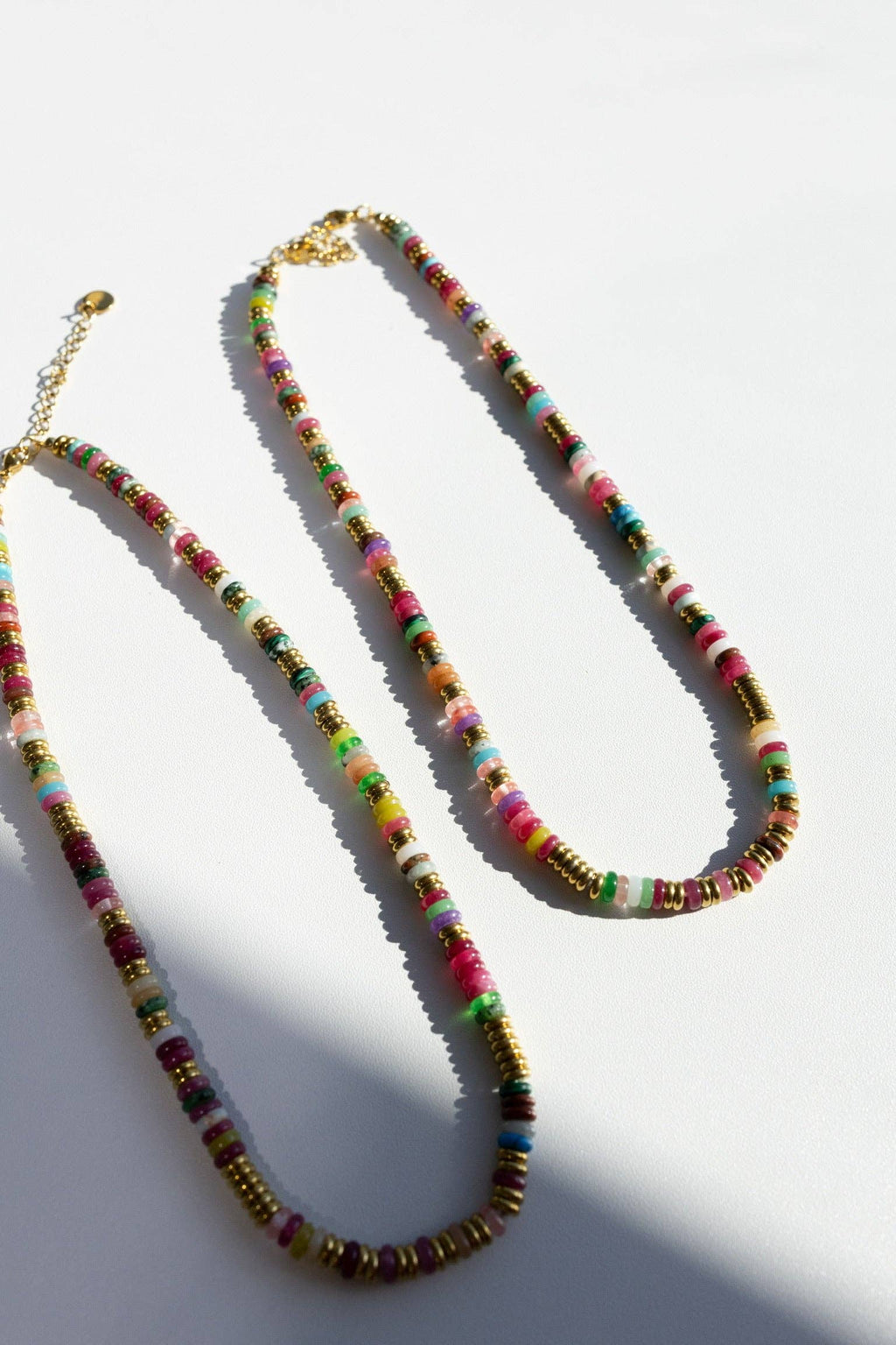 Joan Multi Color Beaded Stone Necklace || Multi Color