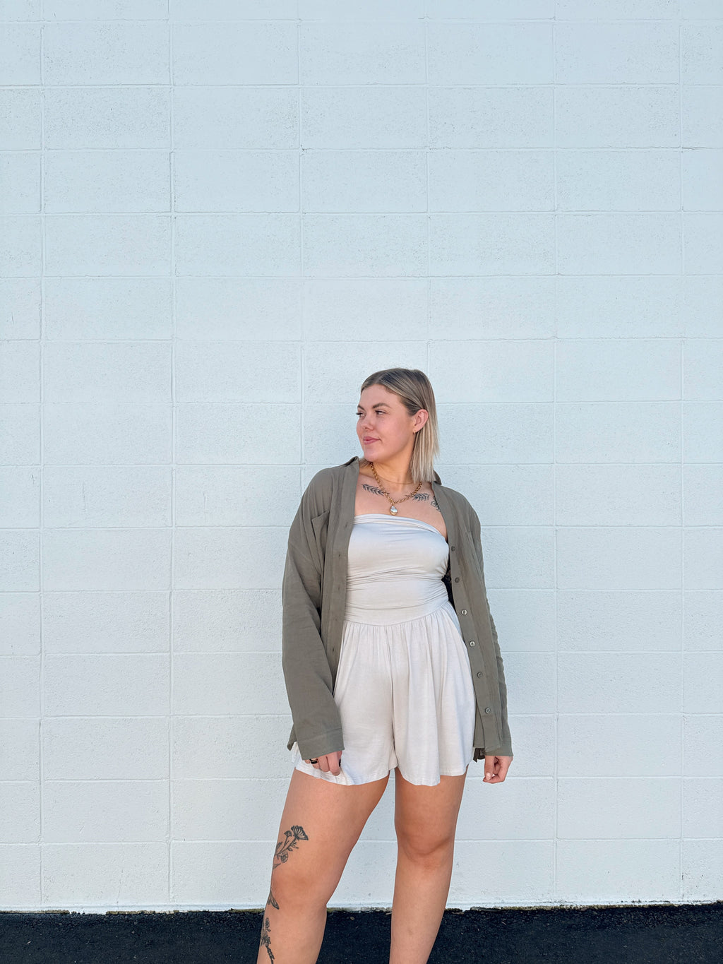 Maisey Ruched Rompers (Multiple Colors)