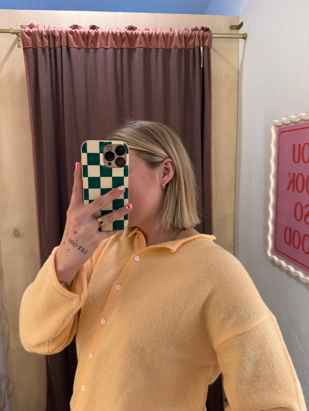 Macie Apricot Cardigan