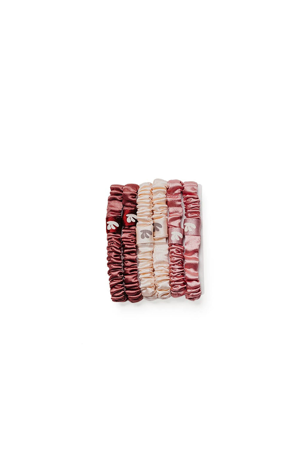 Skinny Sleep Scrunchies 6 Pack (Multiple Colors)