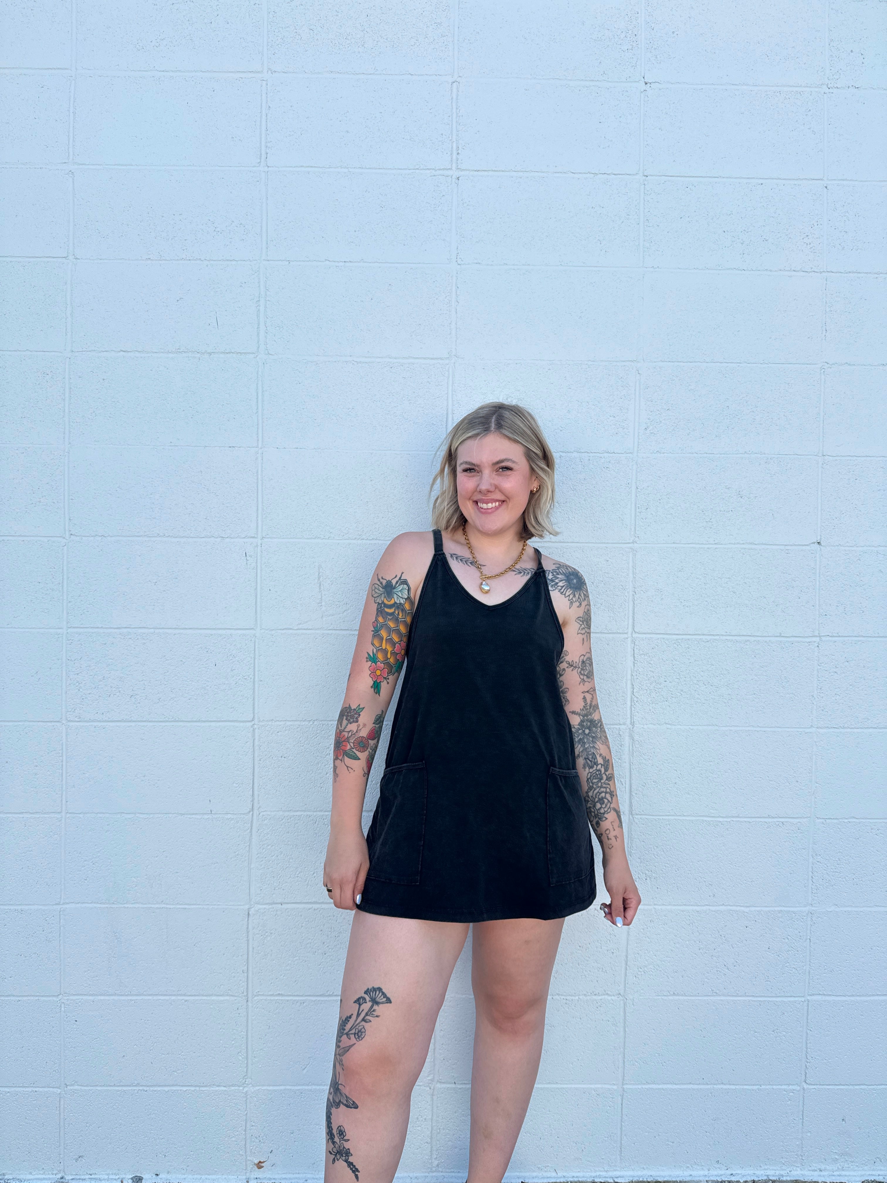Sporty Girl Romper Dress (Multiple Colors)
