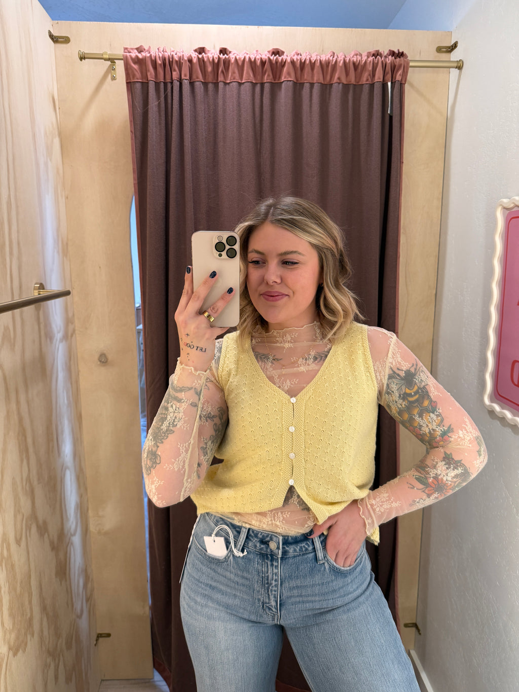 Long Sleeve Floral Lace Layering Tops (multiple colors)