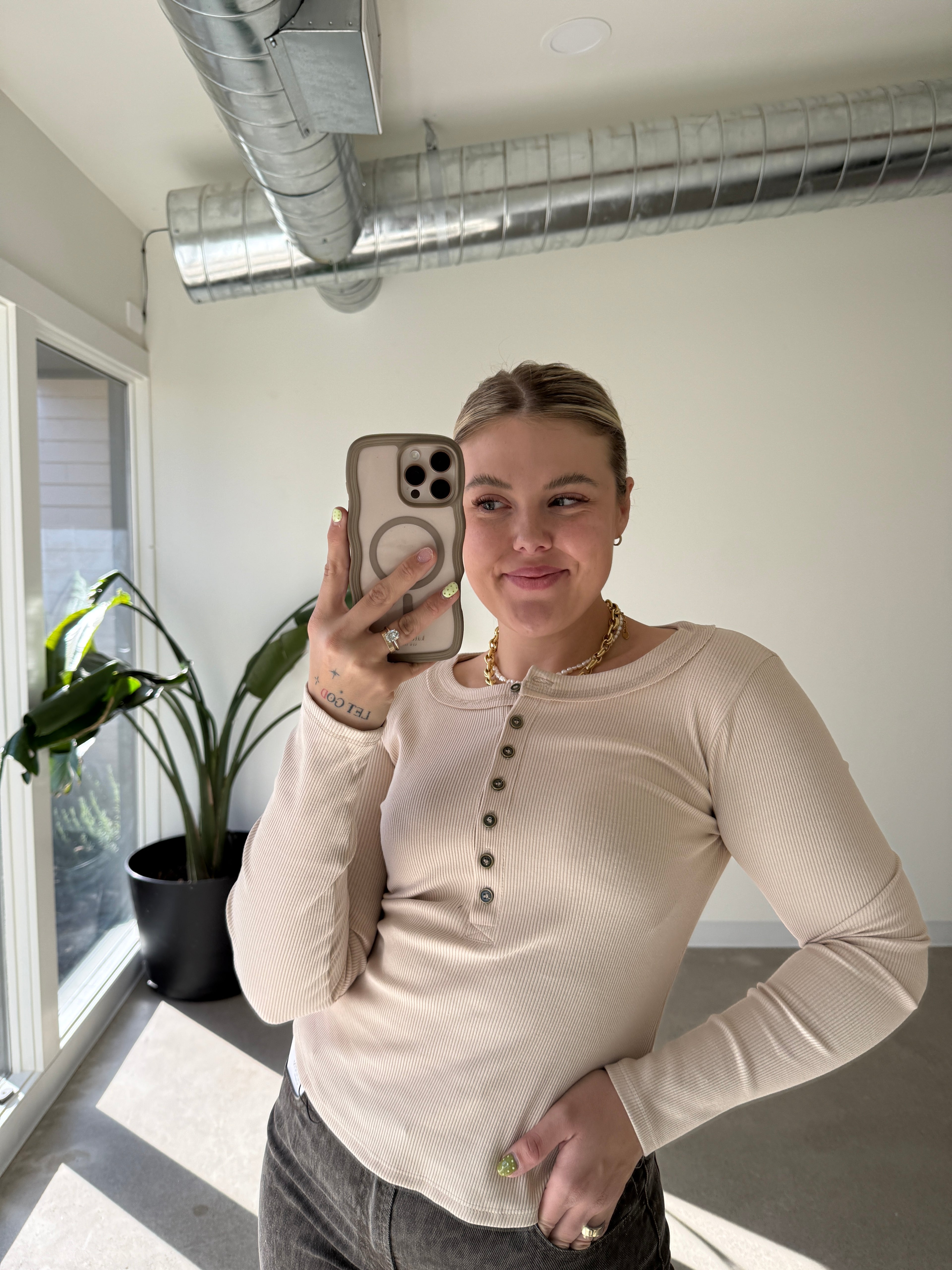Hadley Henley Ribbed Long Sleeves (Multiple Colors)