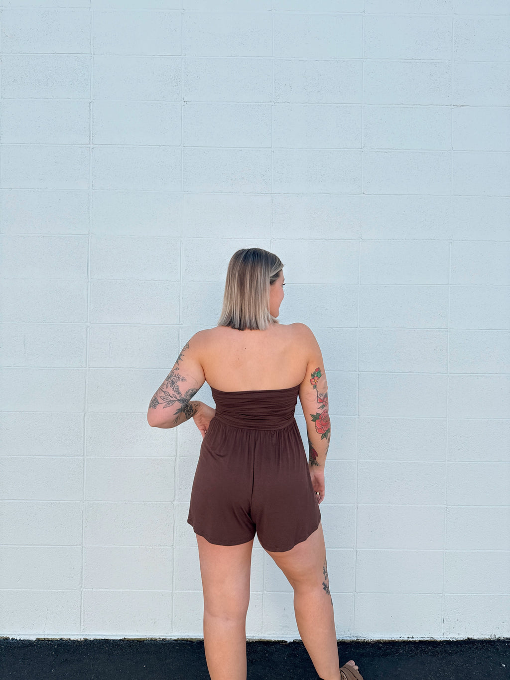 Maisey Ruched Rompers (Multiple Colors)