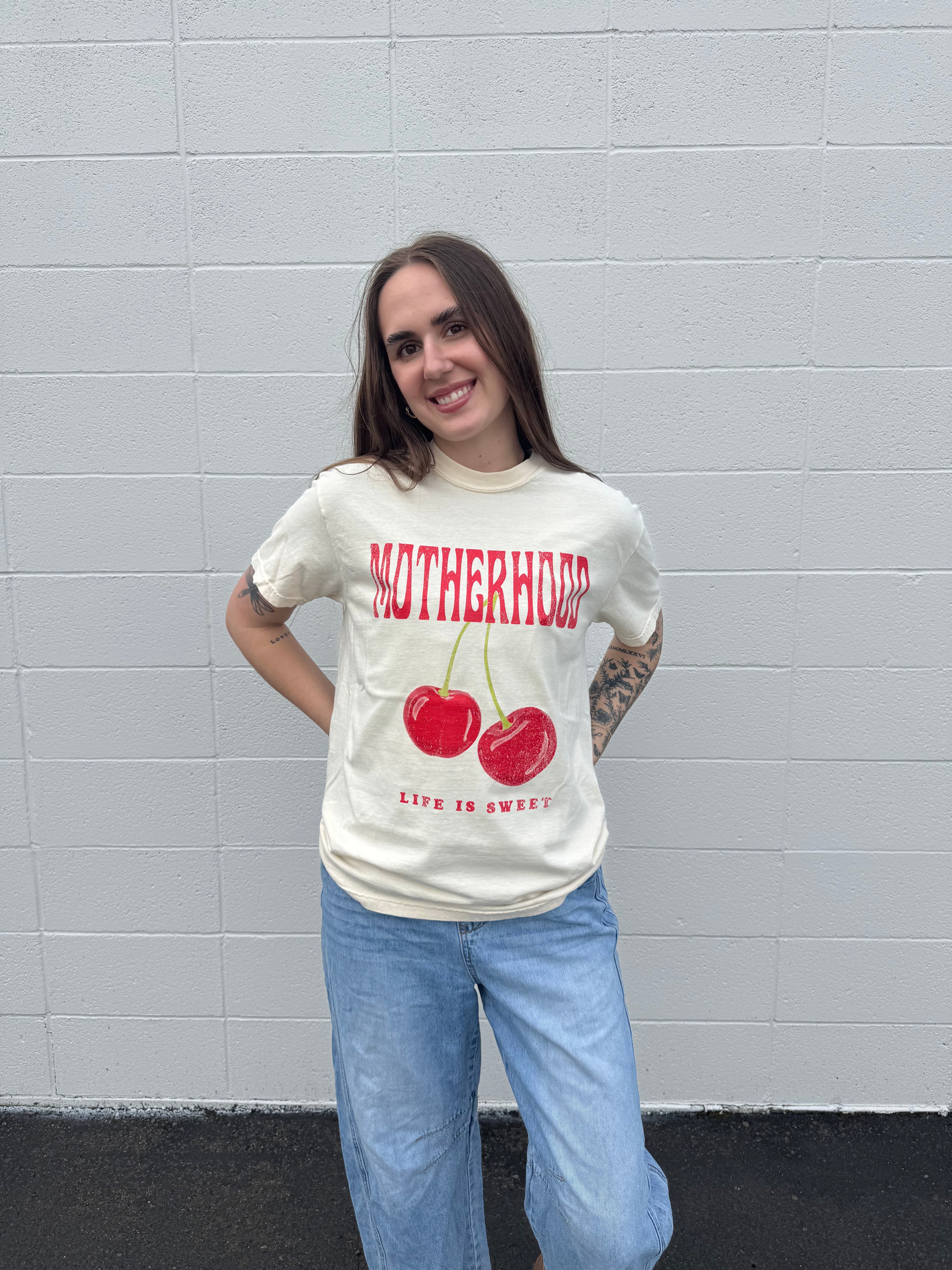 Life Is Sweet Motherhood Graphic Tee