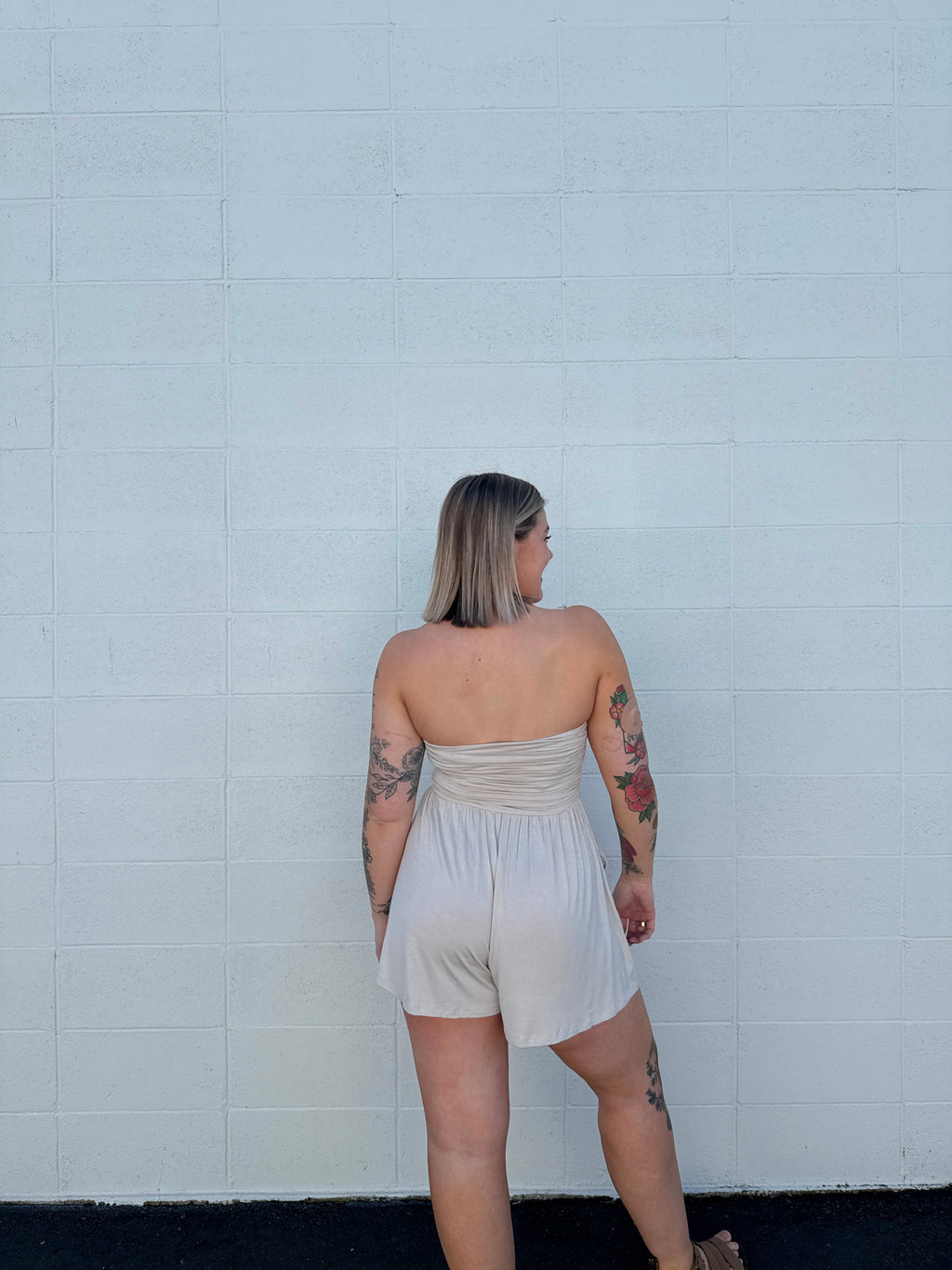 Maisey Ruched Rompers (Multiple Colors)