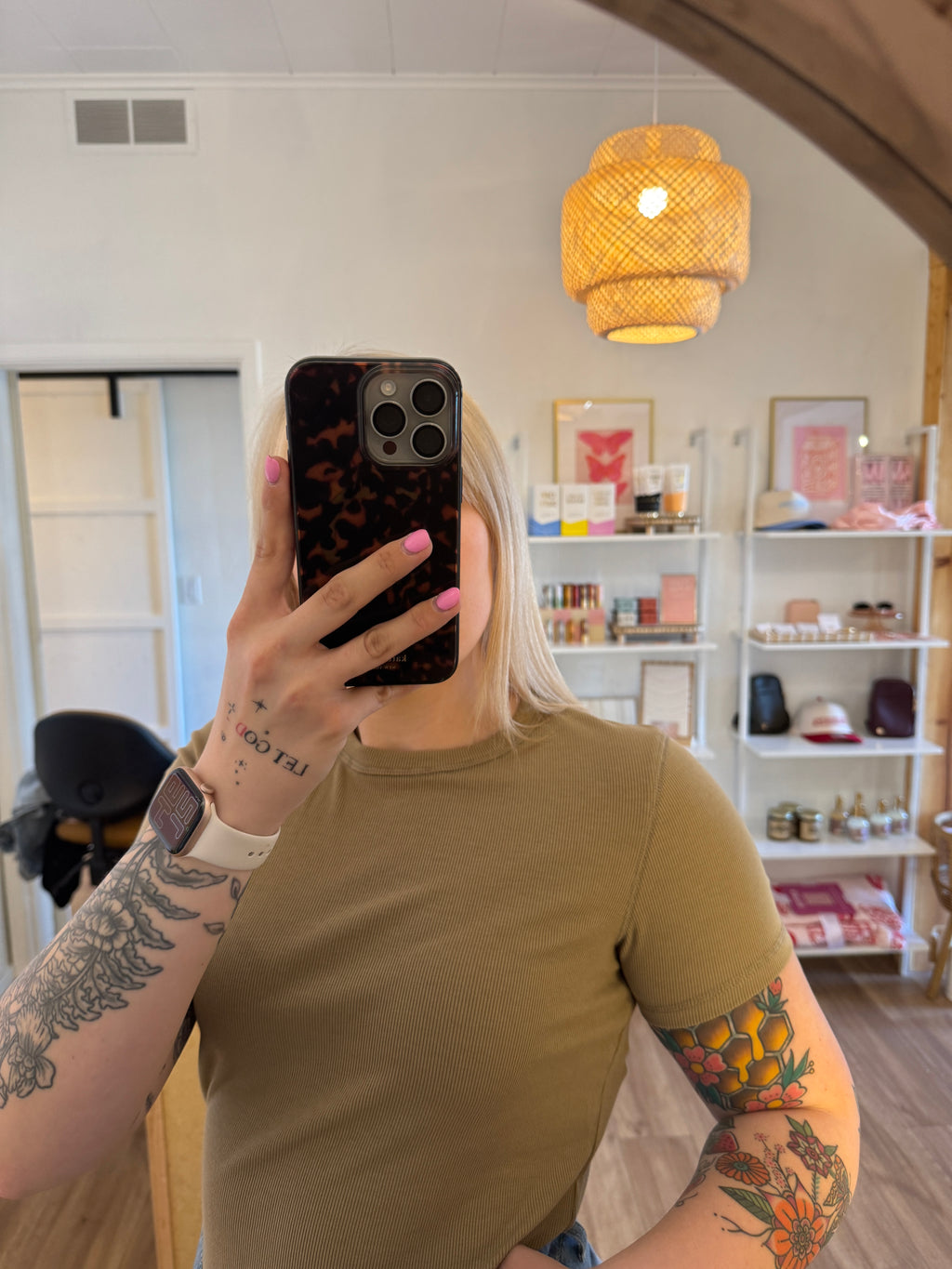 Ribbed Knit Basic Tee (multiple colors)