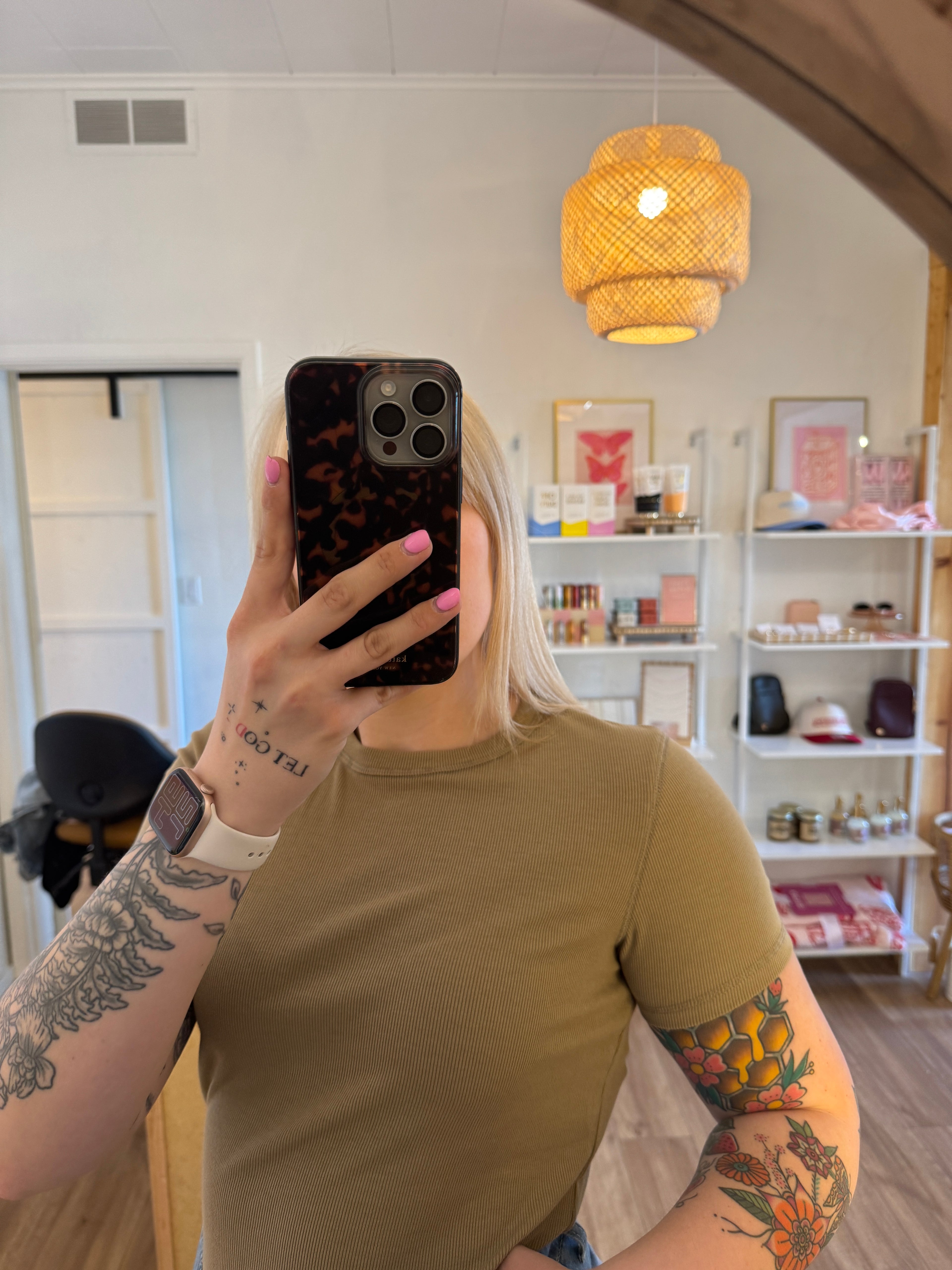 Ribbed Knit Basic Tee (multiple colors)