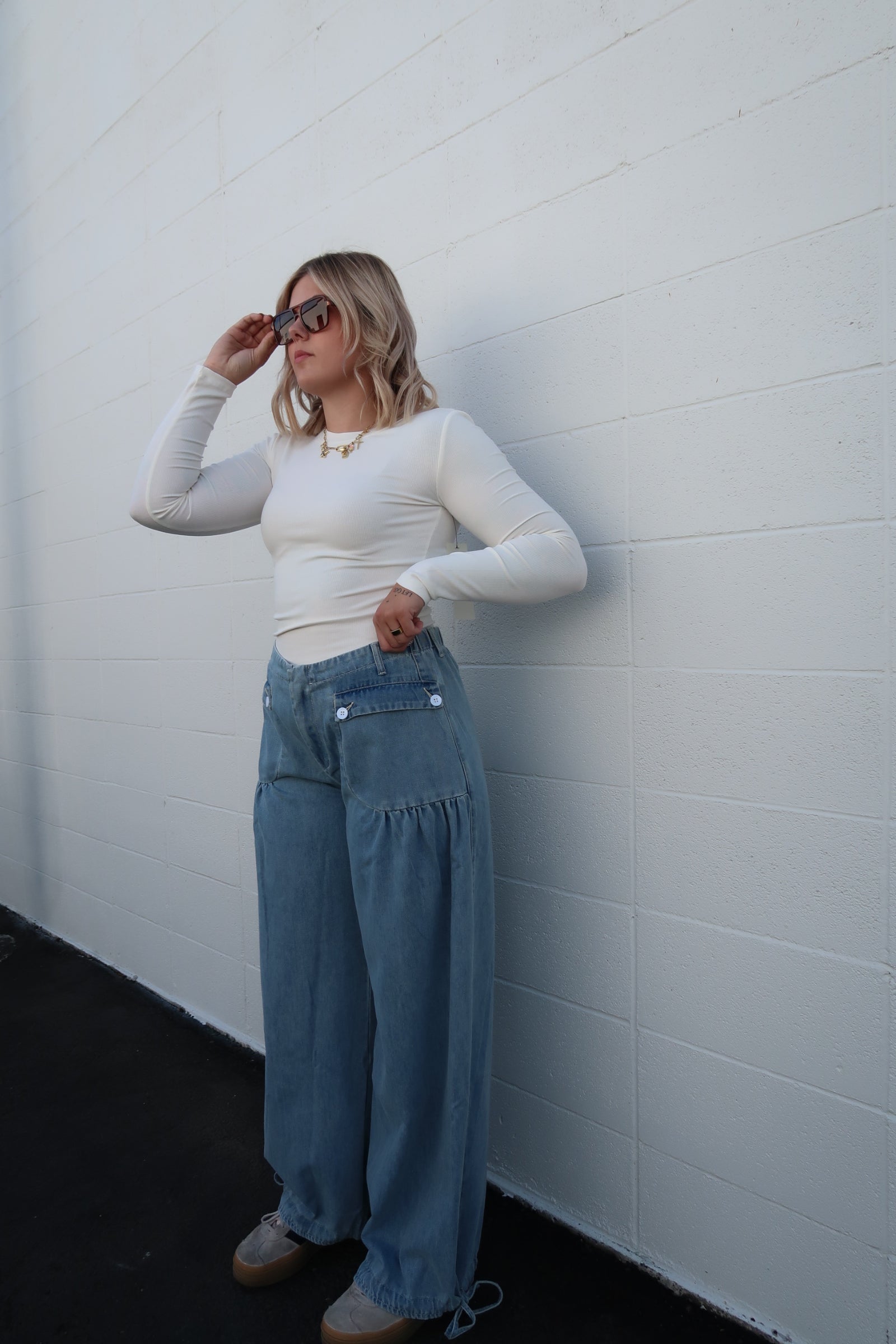 Ribbed Long Sleeve Tee (multiple colors)