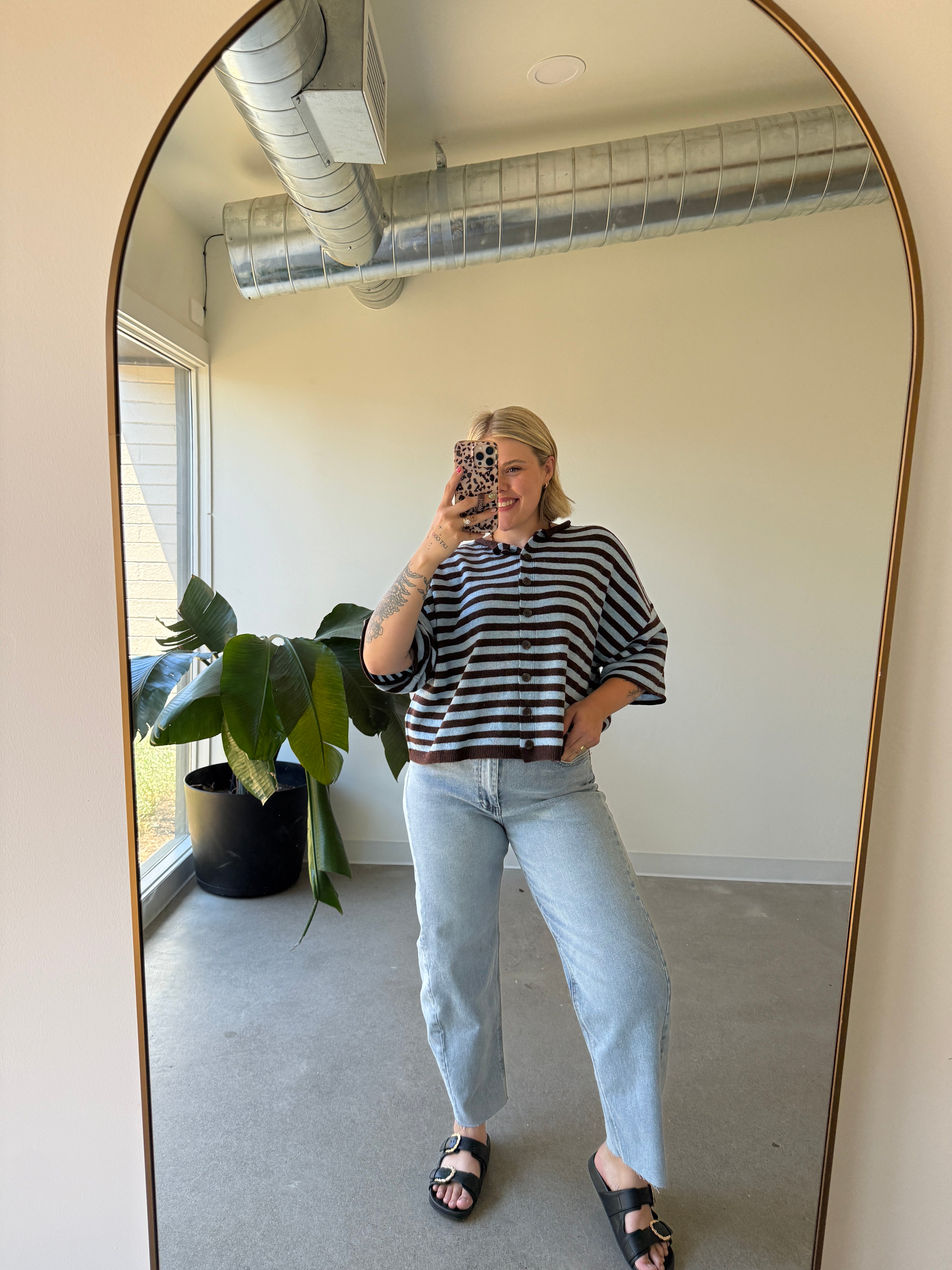 High Rise Light Wash Classic Barrel Jean