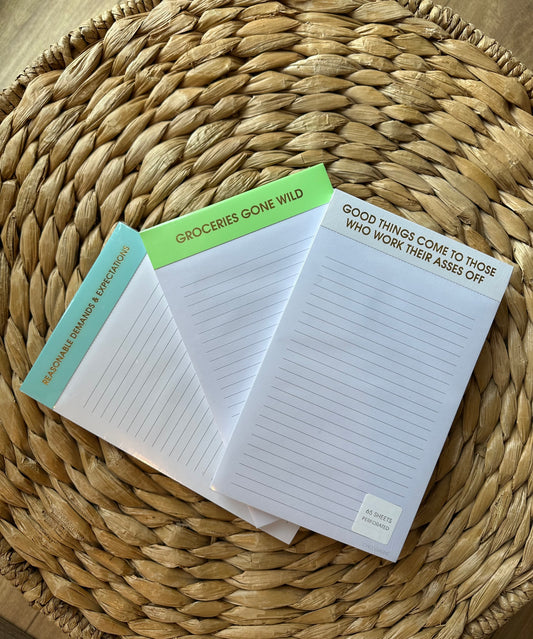 Lined Notepads (multiple colors)