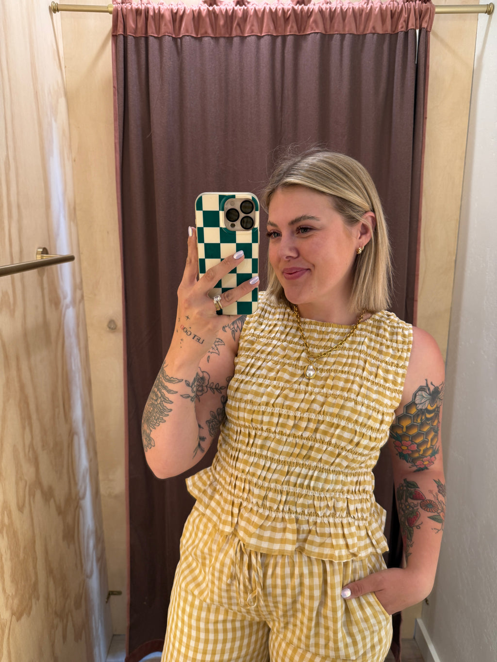 Honey Harvest Smocked Top