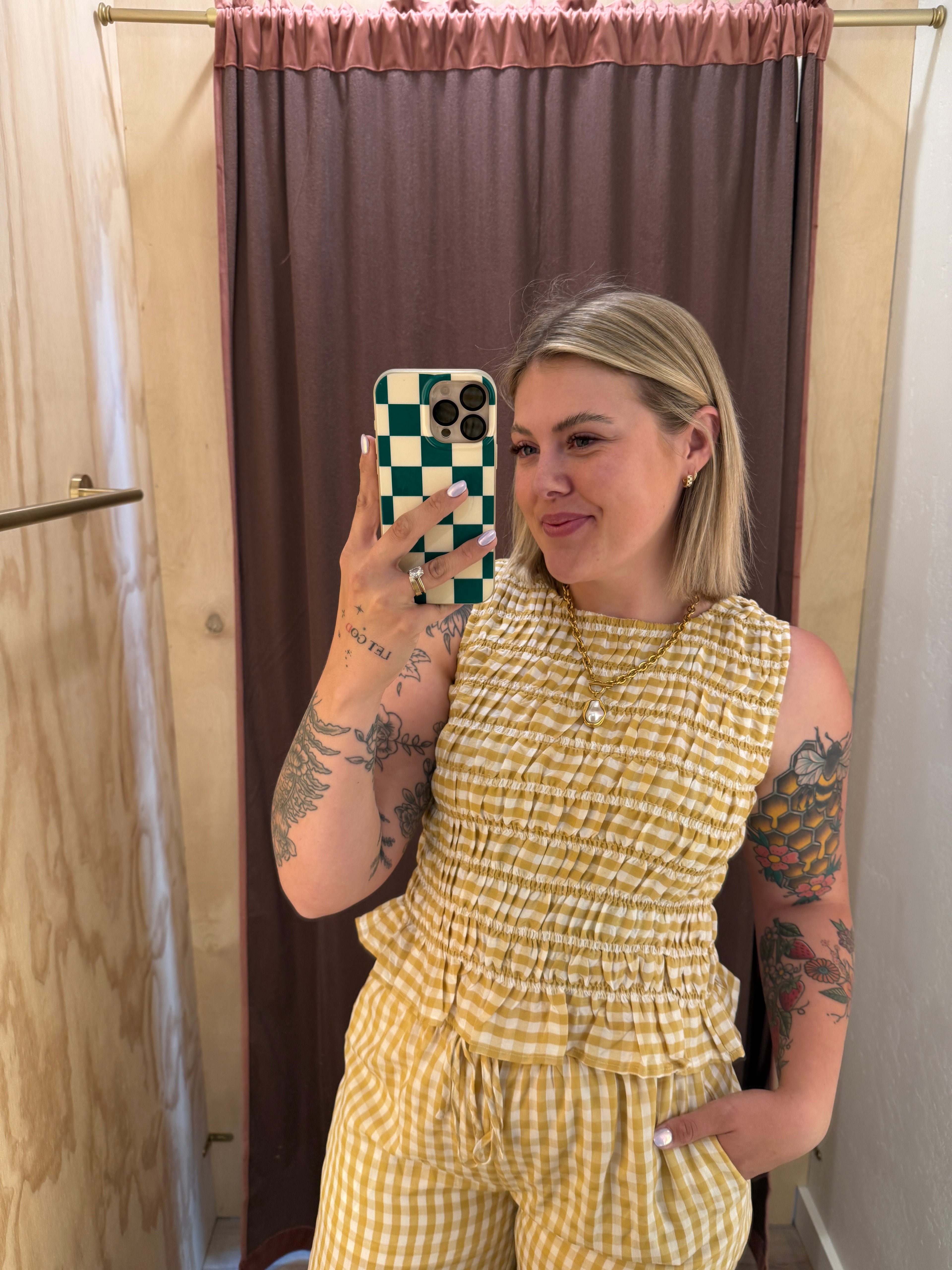 Honey Harvest Smocked Top