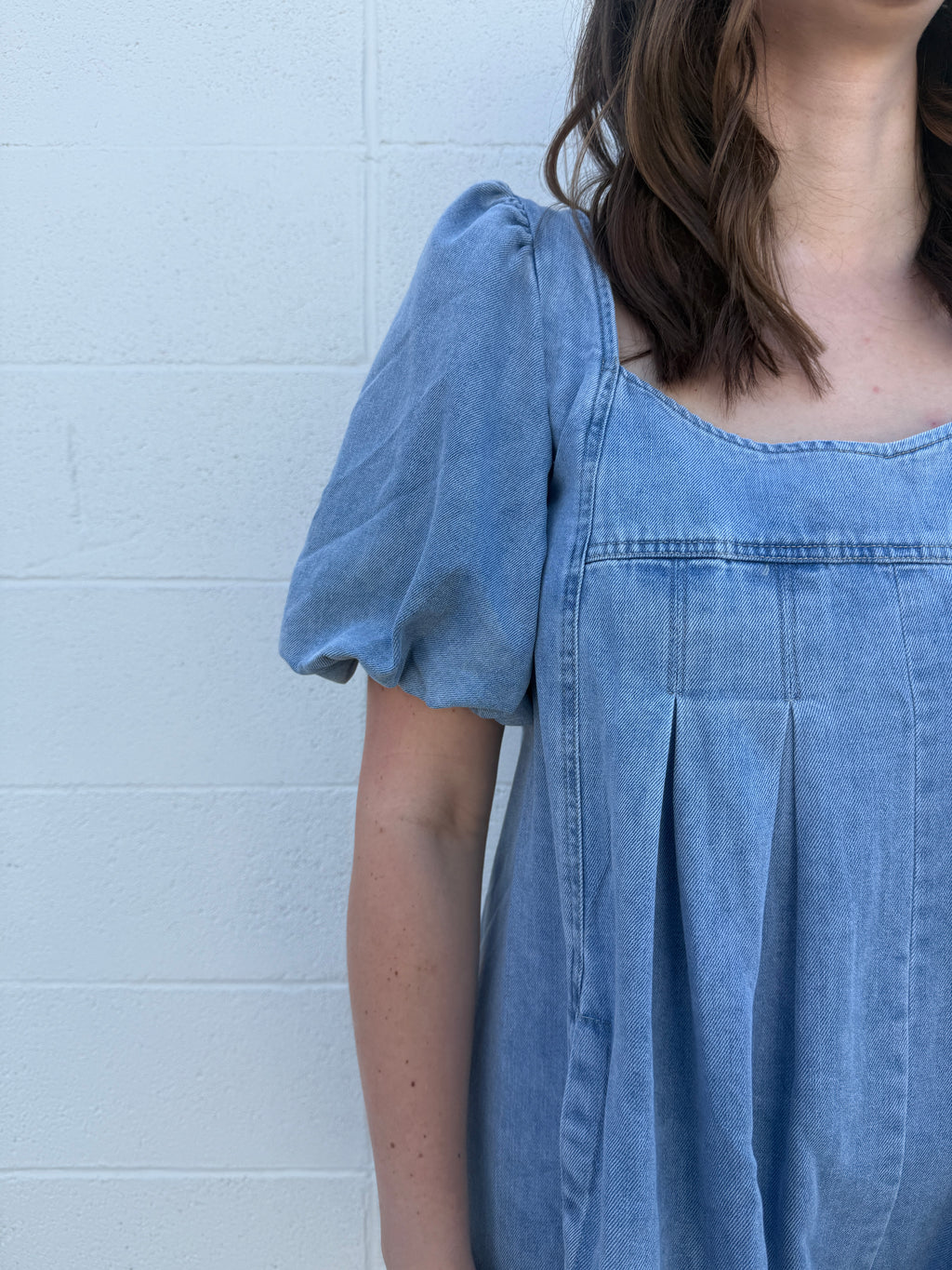 Golden Hour Denim Romper