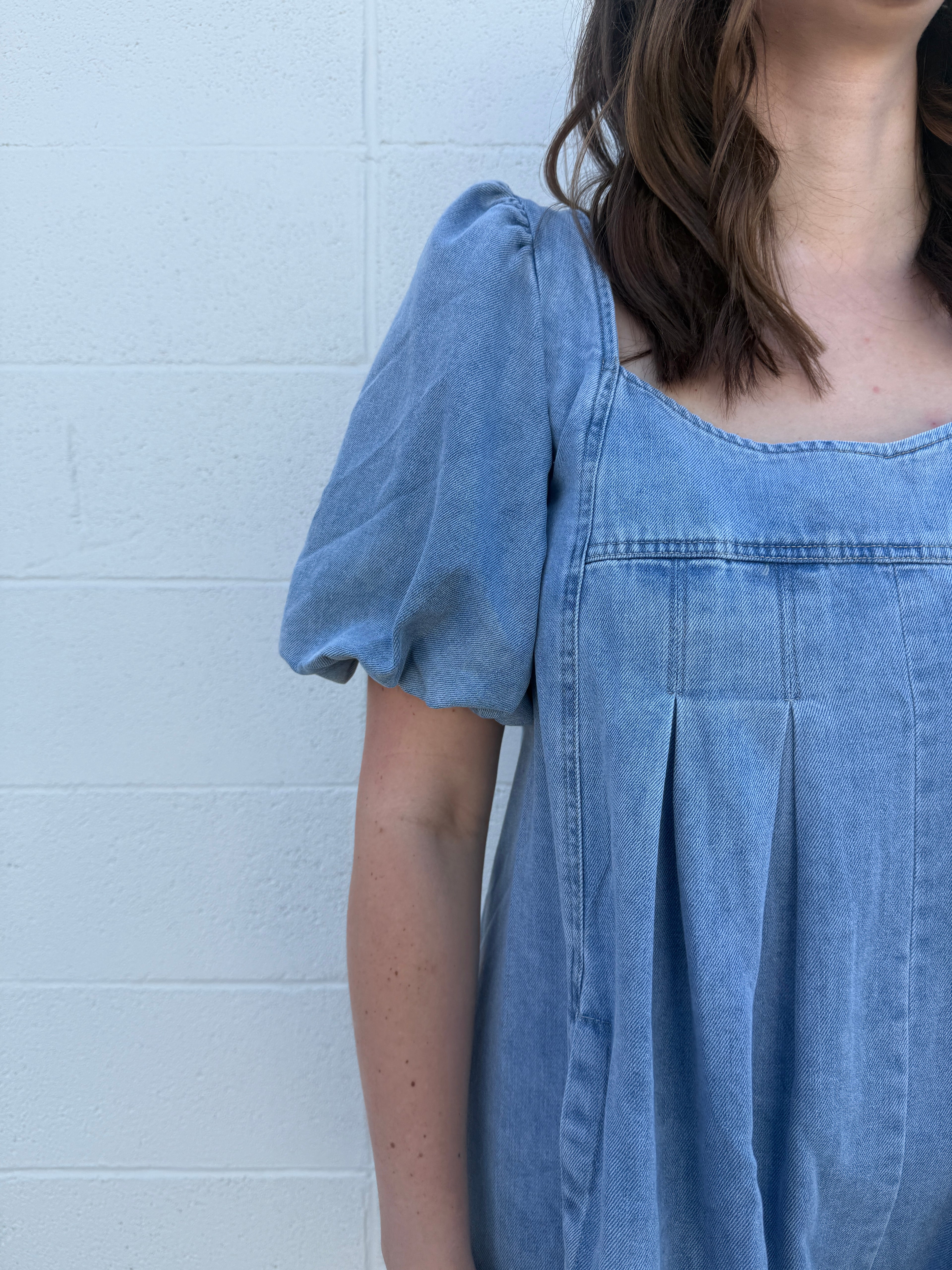 Golden Hour Denim Romper