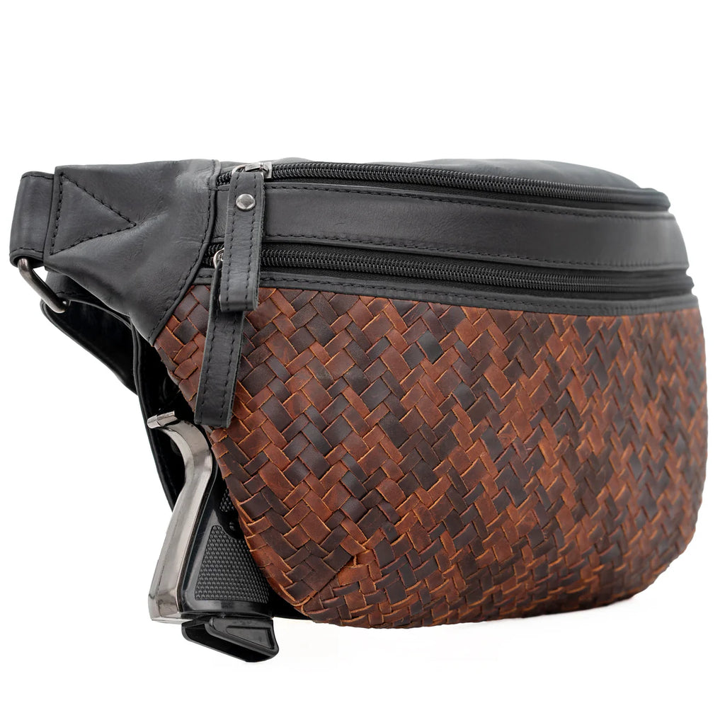 Lady Conceal - Haisley Woven Leather Sling