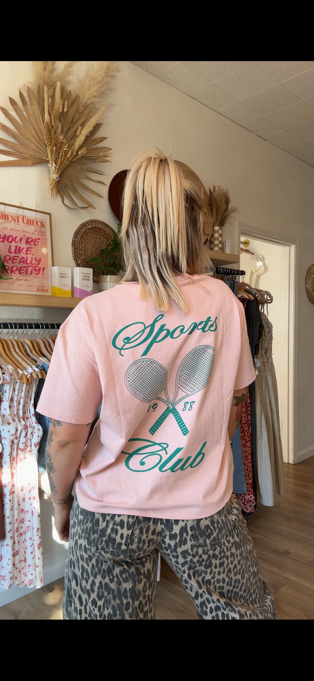 Sports Club Oversized Box Tee
