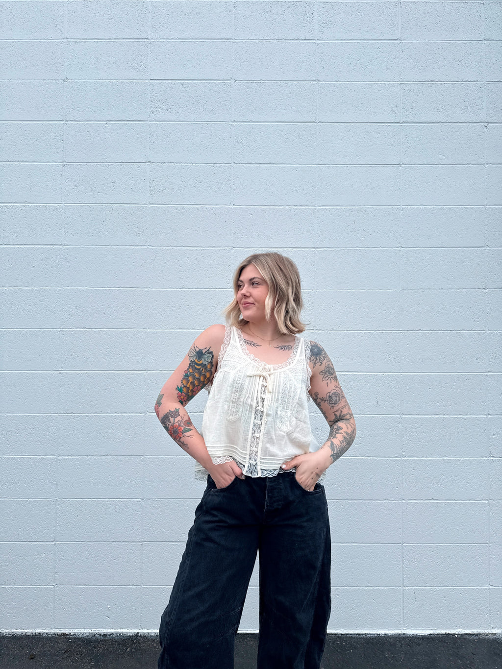 *RESTOCK* Paislee Lace Trimmed Tank Tops
