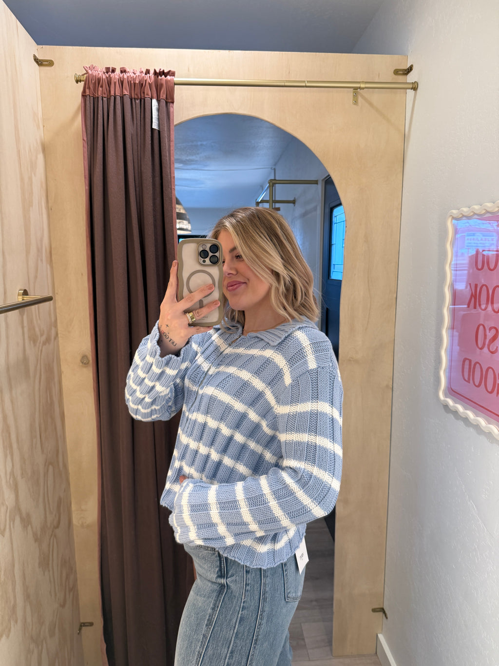 Cloud 9 Striped Sweater