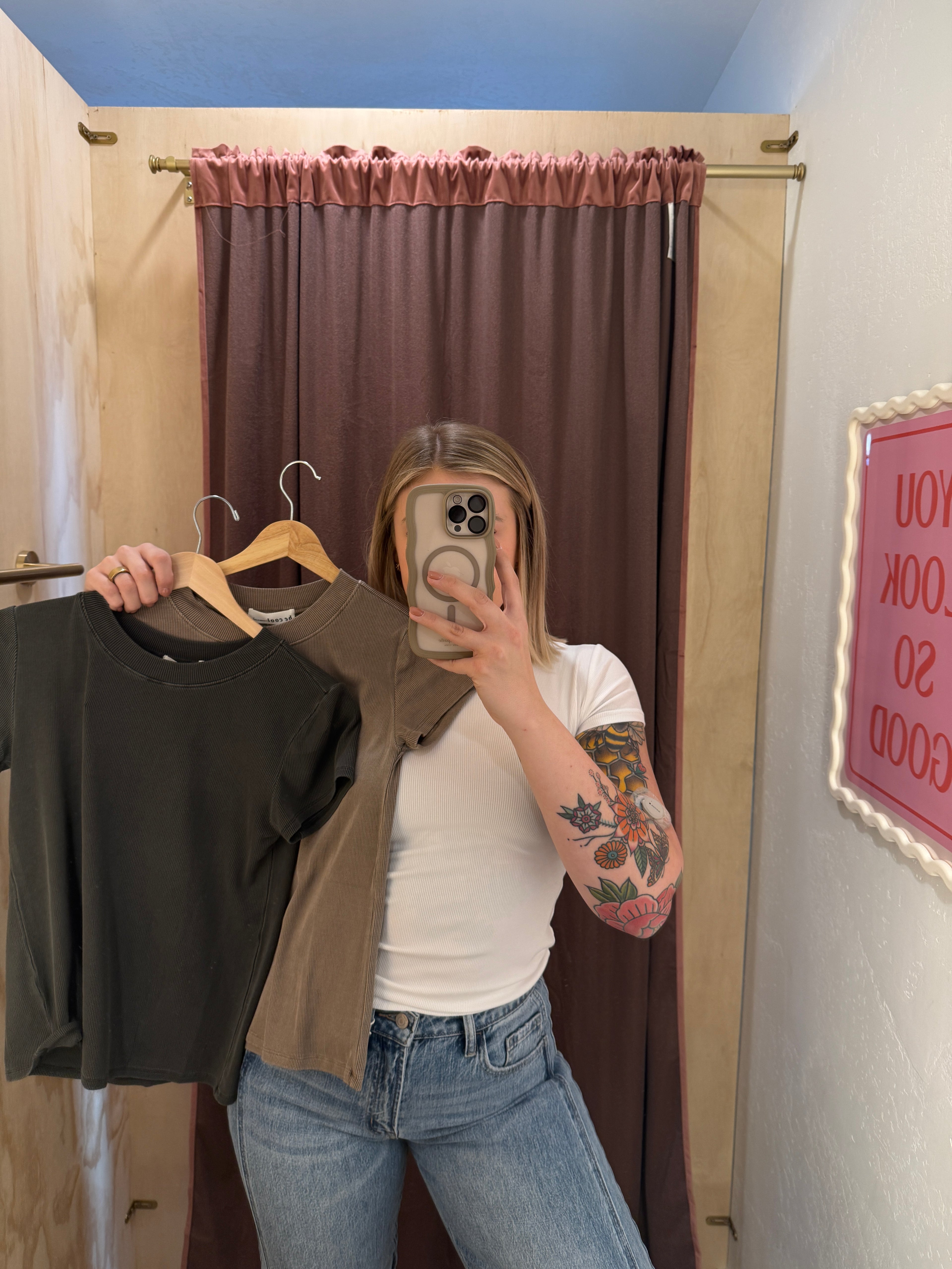 Easy Does It Ribbed Tee (multiple colors)