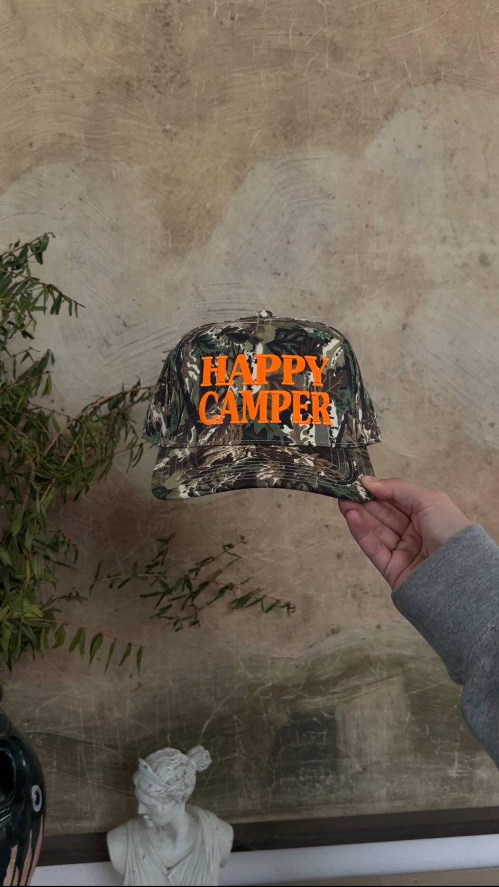 Happy Camper Camo Hat