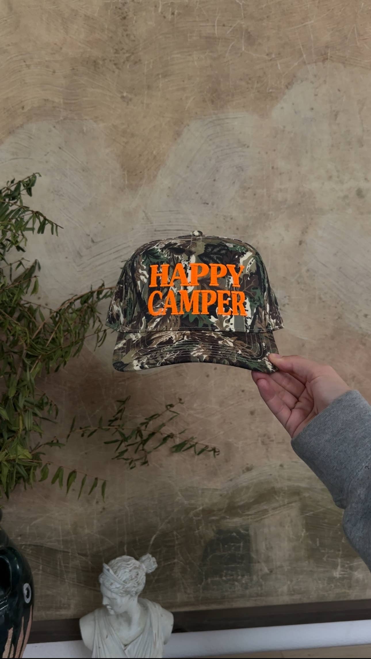 Happy Camper Camo Hat