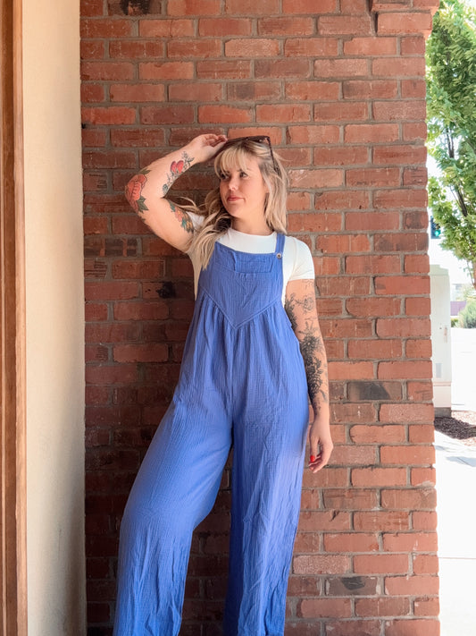 Easy Breezy Jumpsuit (Periwinkle)