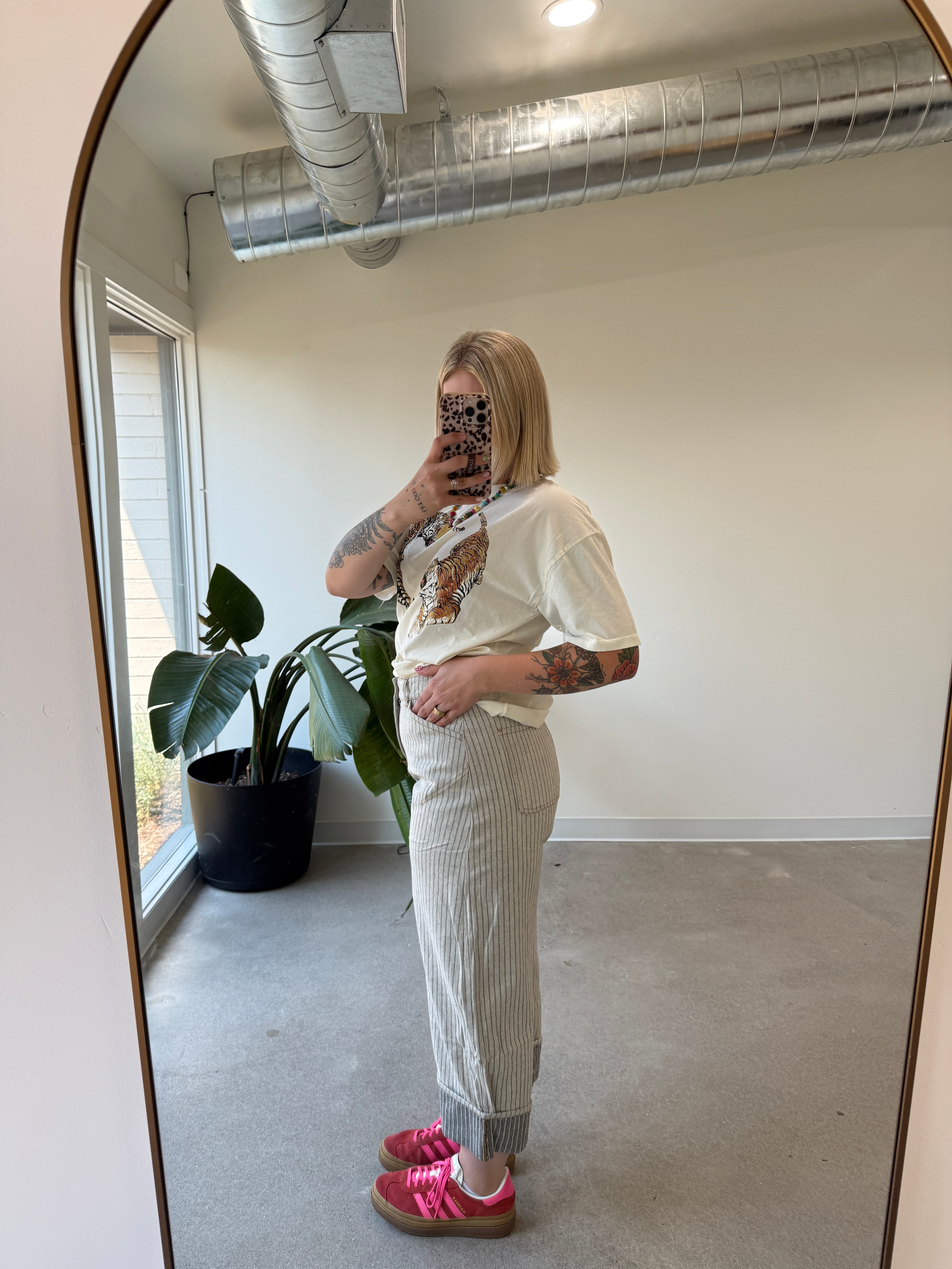 The Striped Barrel Carpenter Culottes Pants