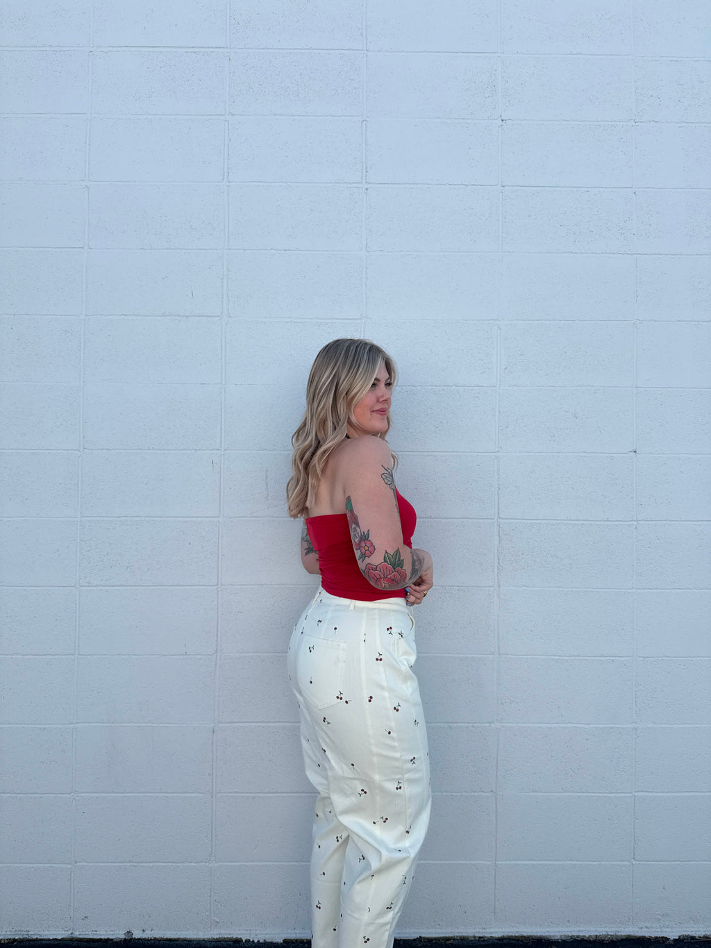 Cherry on Top Barrel Pants
