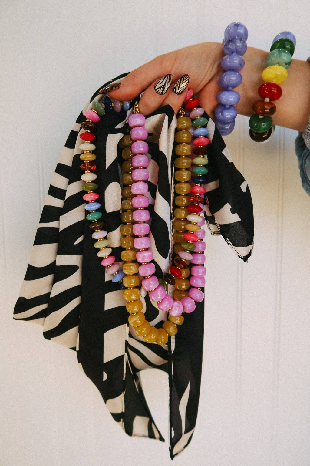 Wild One Zebra Scarf - Black