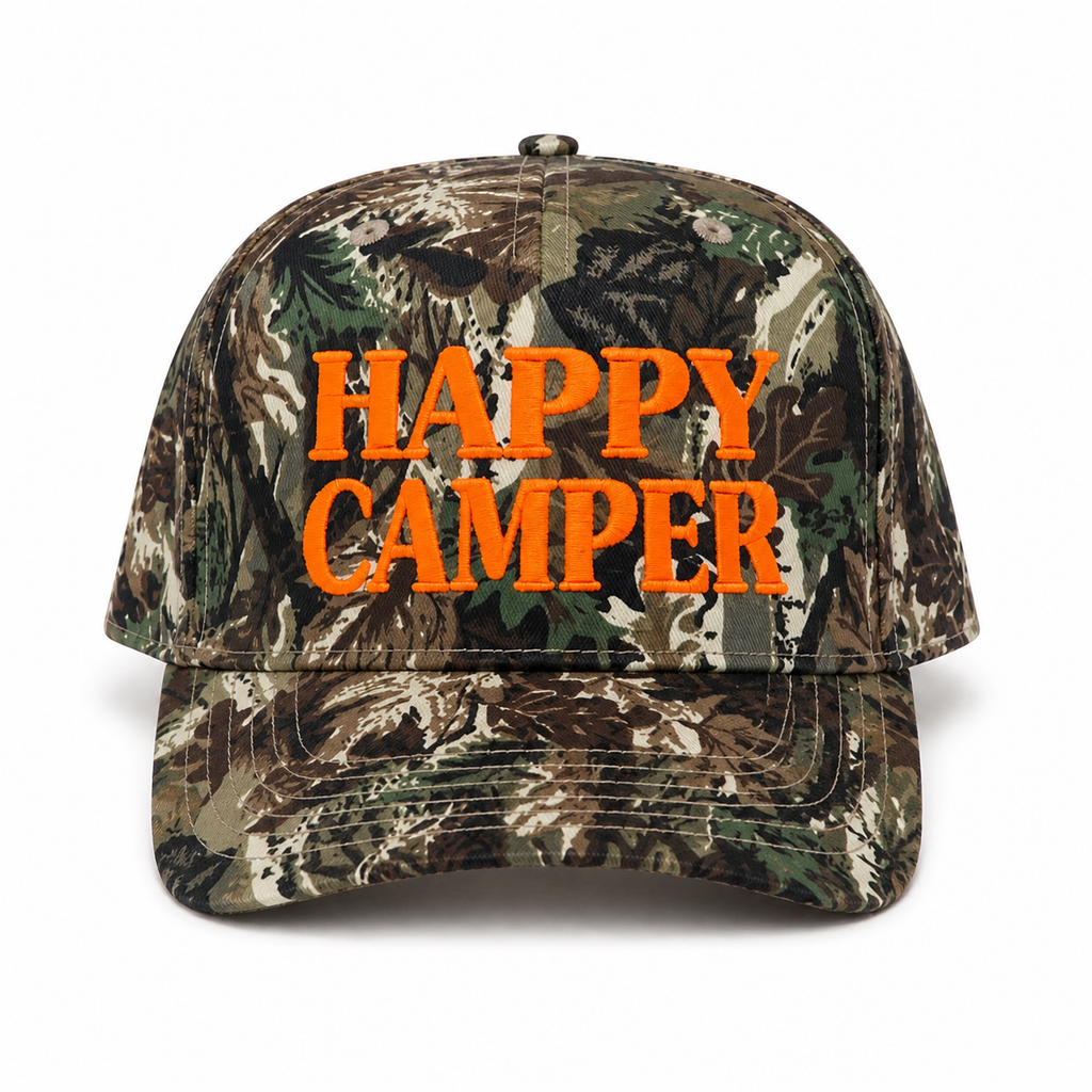 Happy Camper Camo Hat