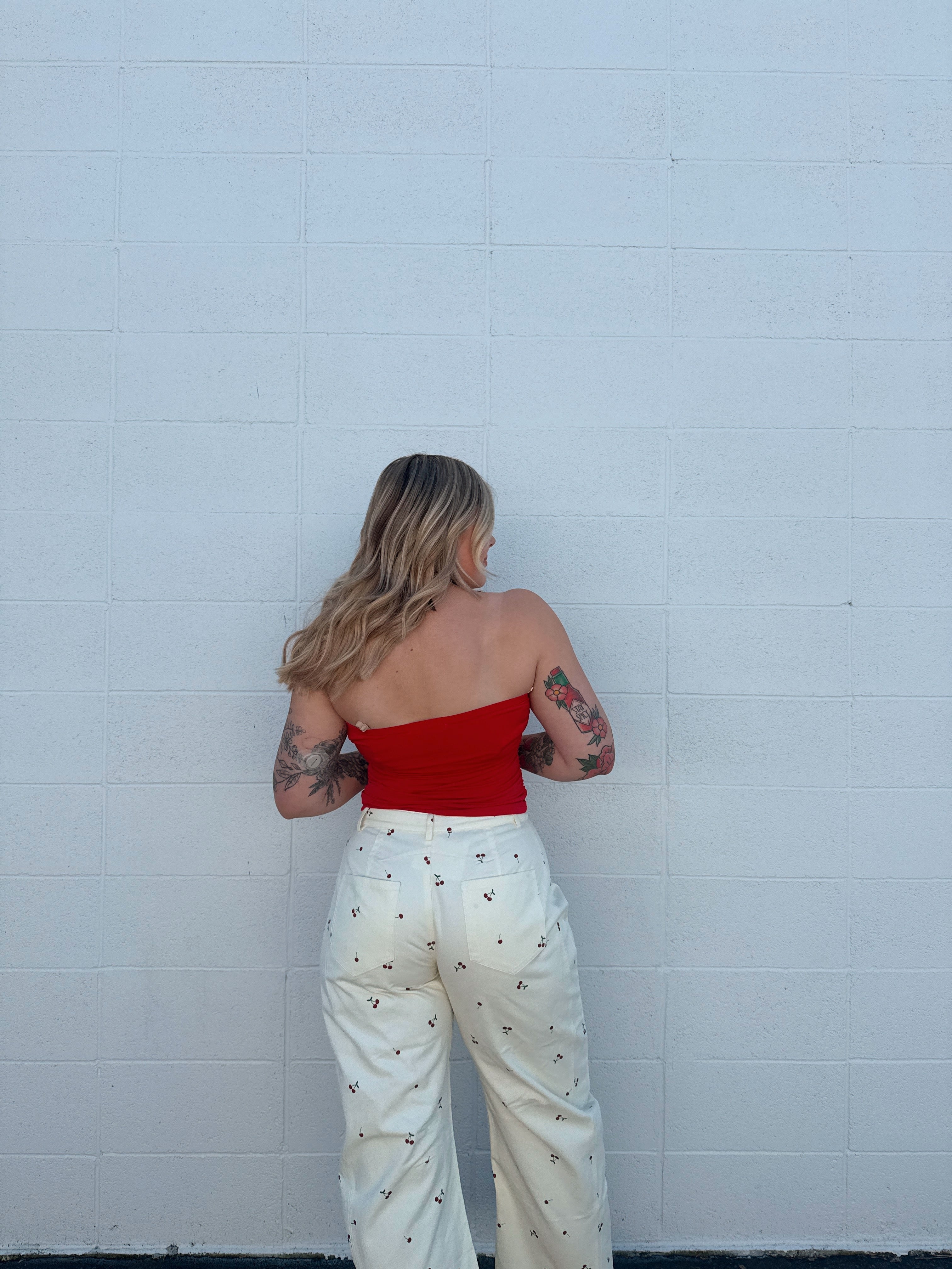 Ruby Red Tube Top