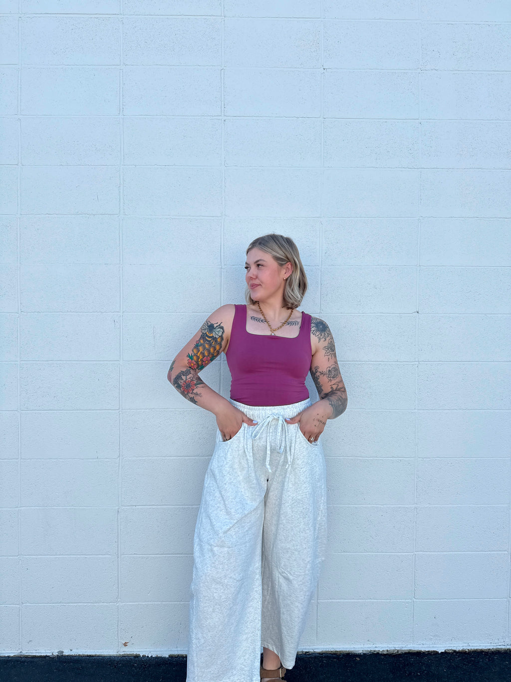 Cloudy Daze Barrel Pants