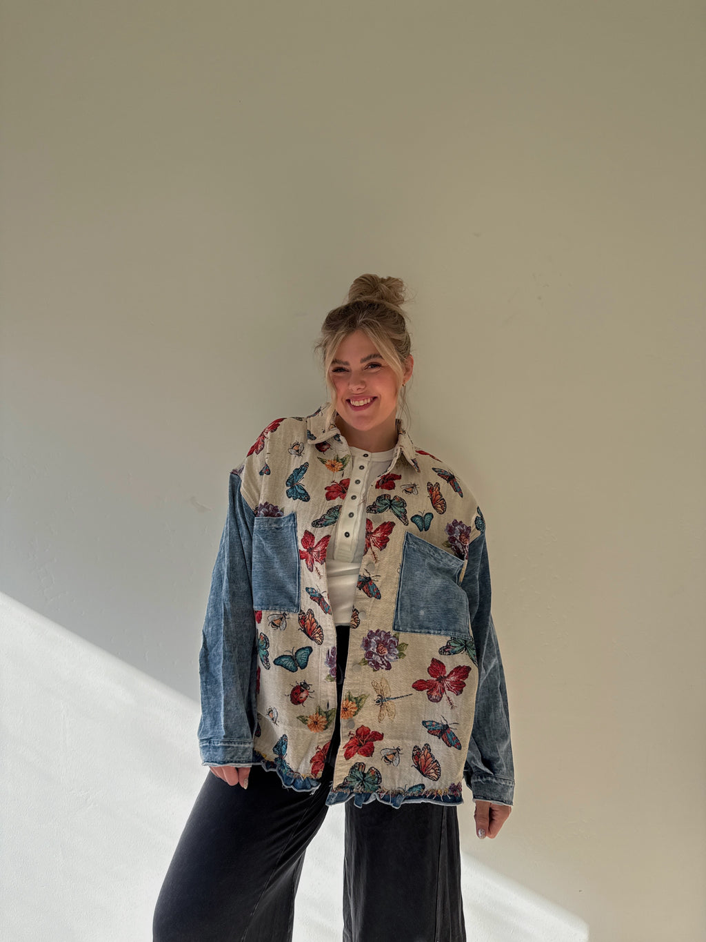 Butterfly Garden Quilted Jacket