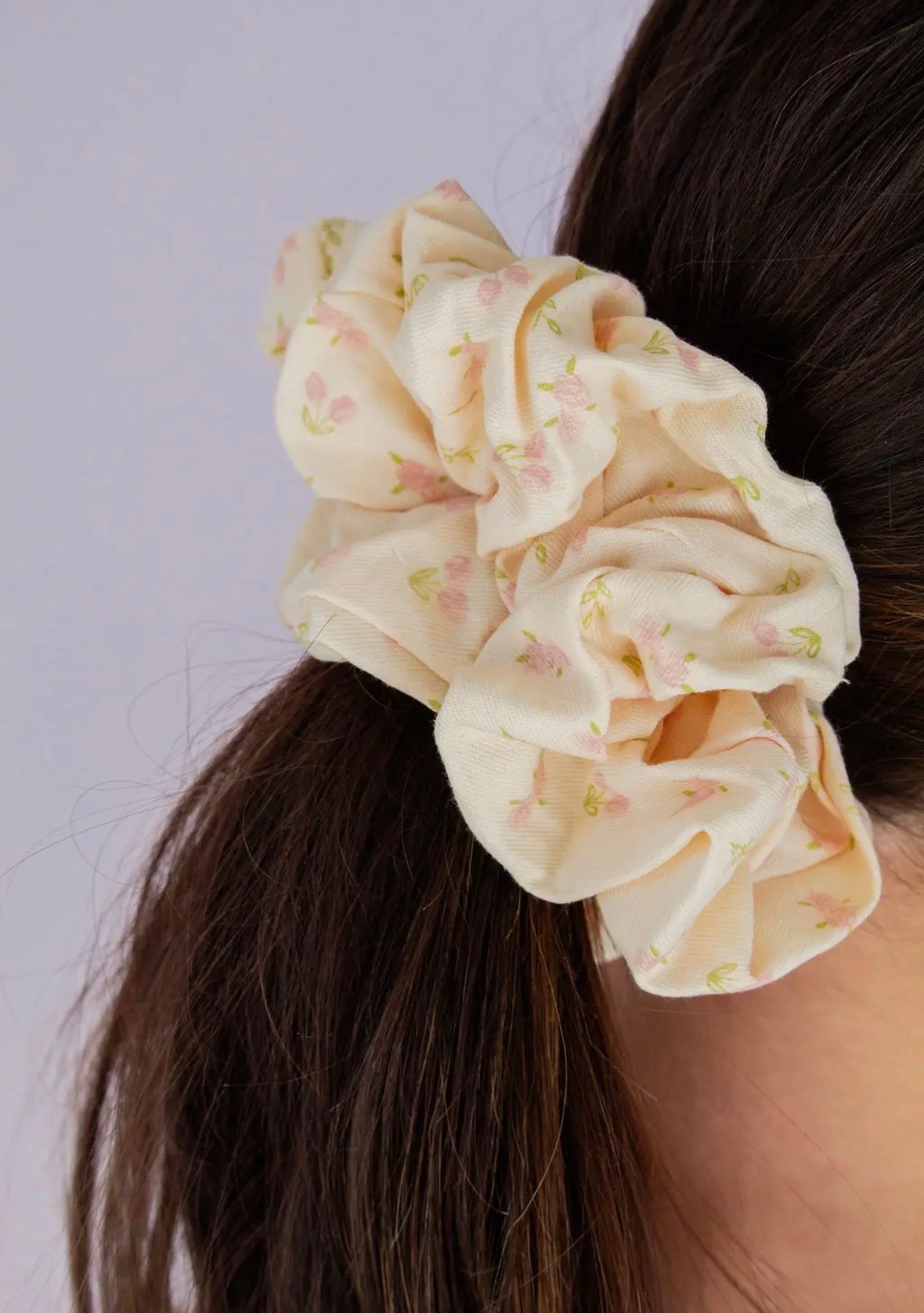Pink Tulip Jumbo Scrunchie