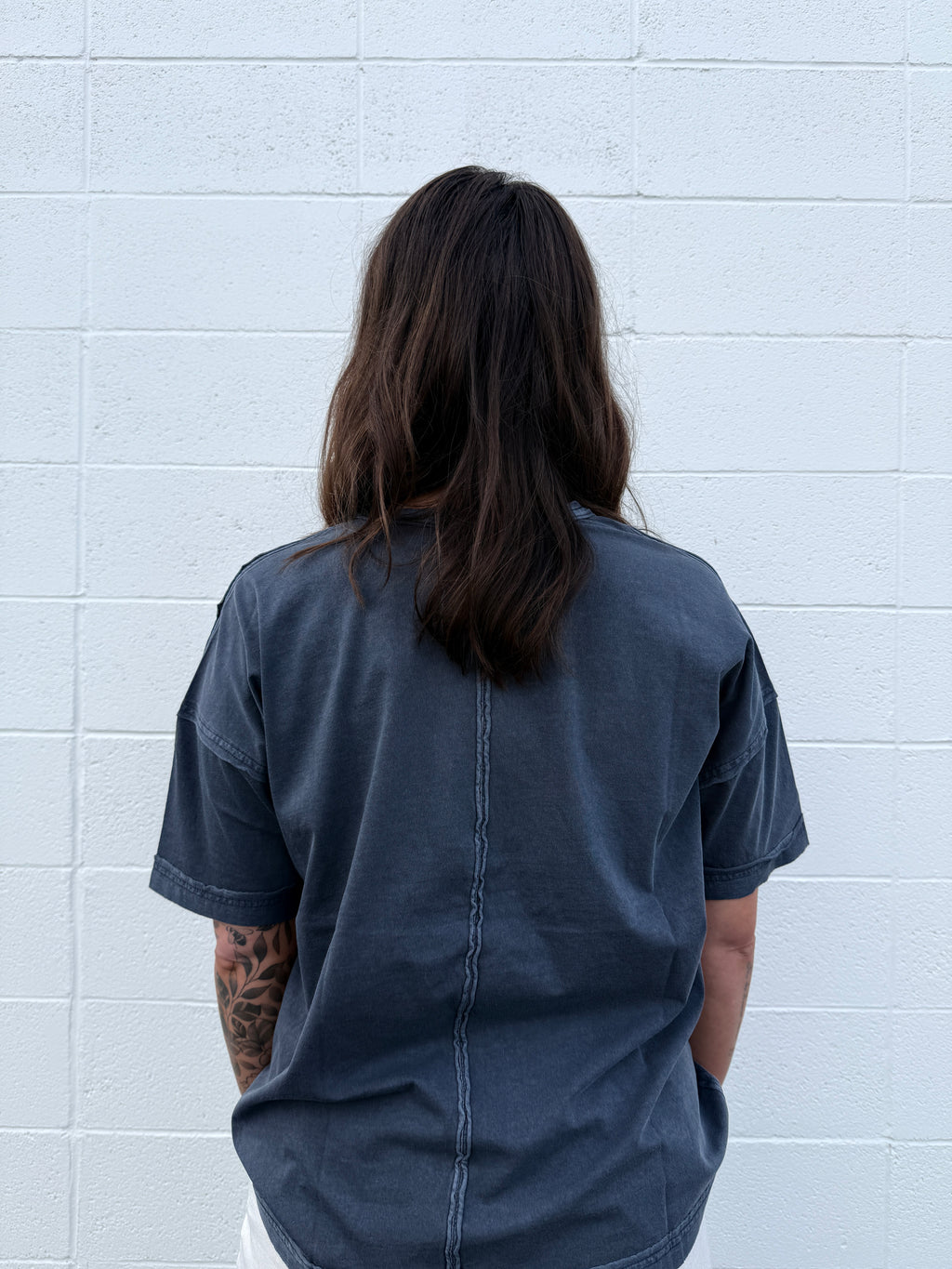Exposed Seam Boxy Tees (multiple colors)