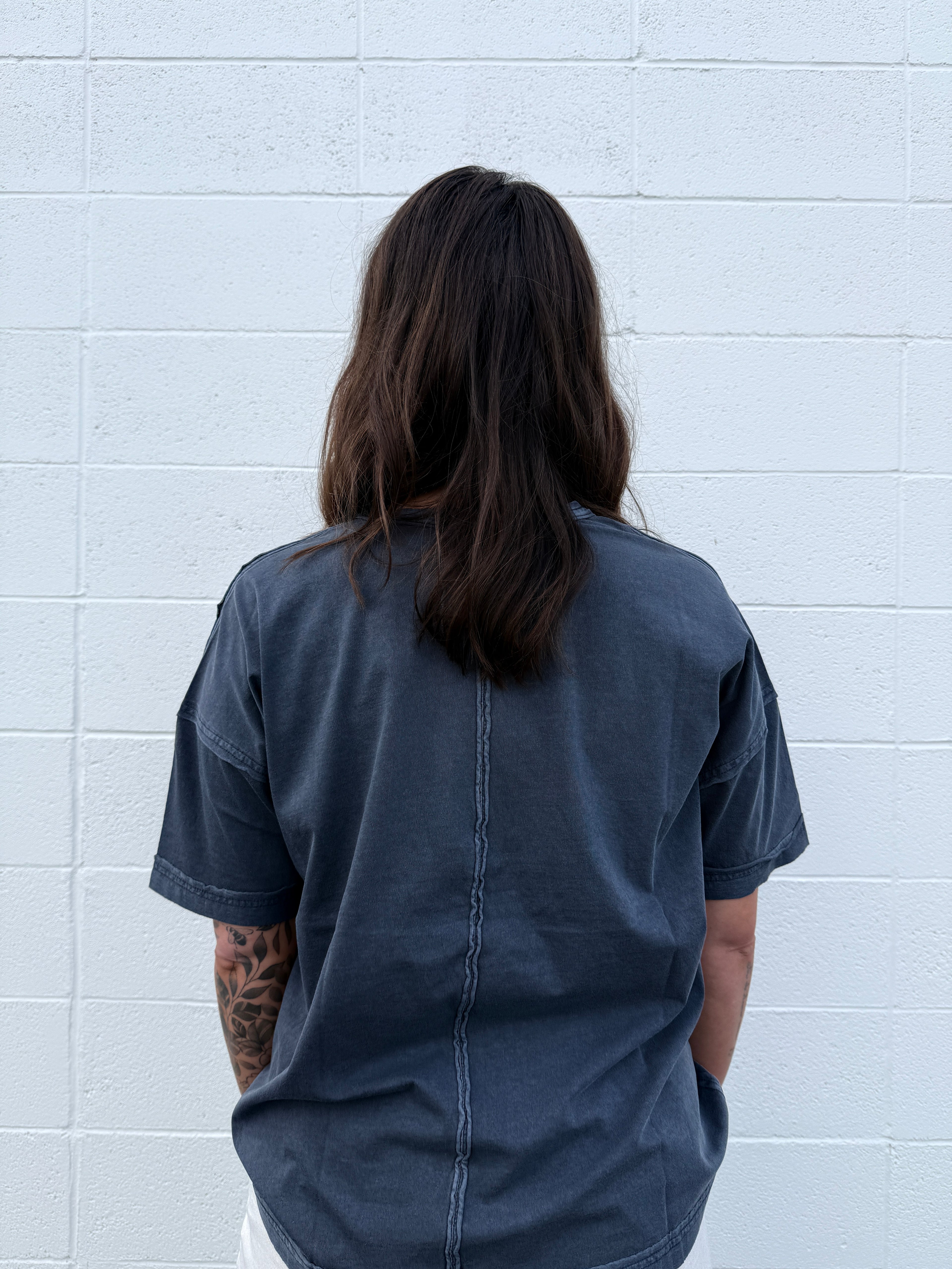 Exposed Seam Boxy Tees (multiple colors)