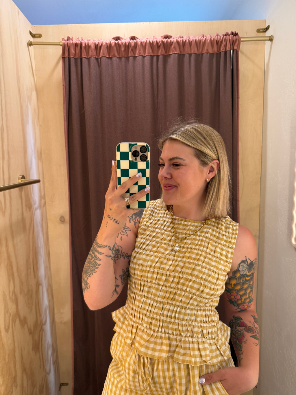 Honey Harvest Smocked Top