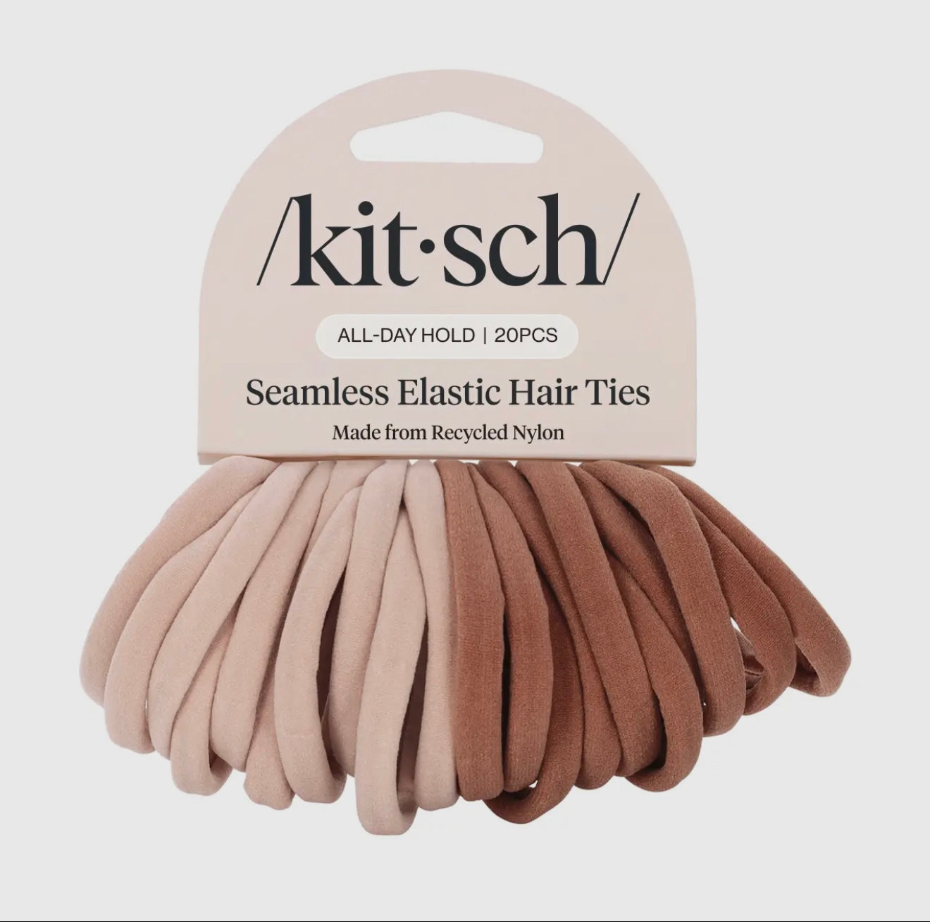 Kitsch Nylon Elastics - Blush 30pc