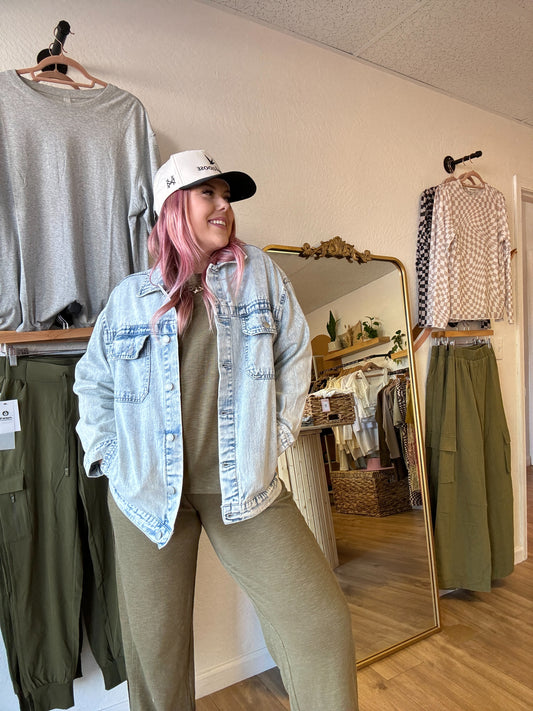 Acid Wash Denim Jacket